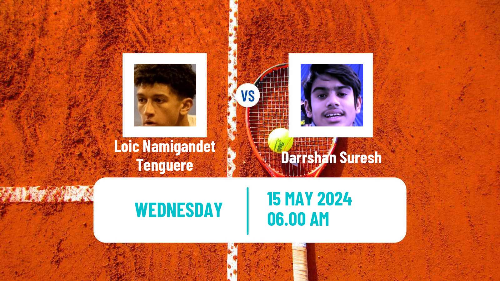 Tennis ITF M15 Monastir 20 Men Loic Namigandet Tenguere - Darrshan Suresh