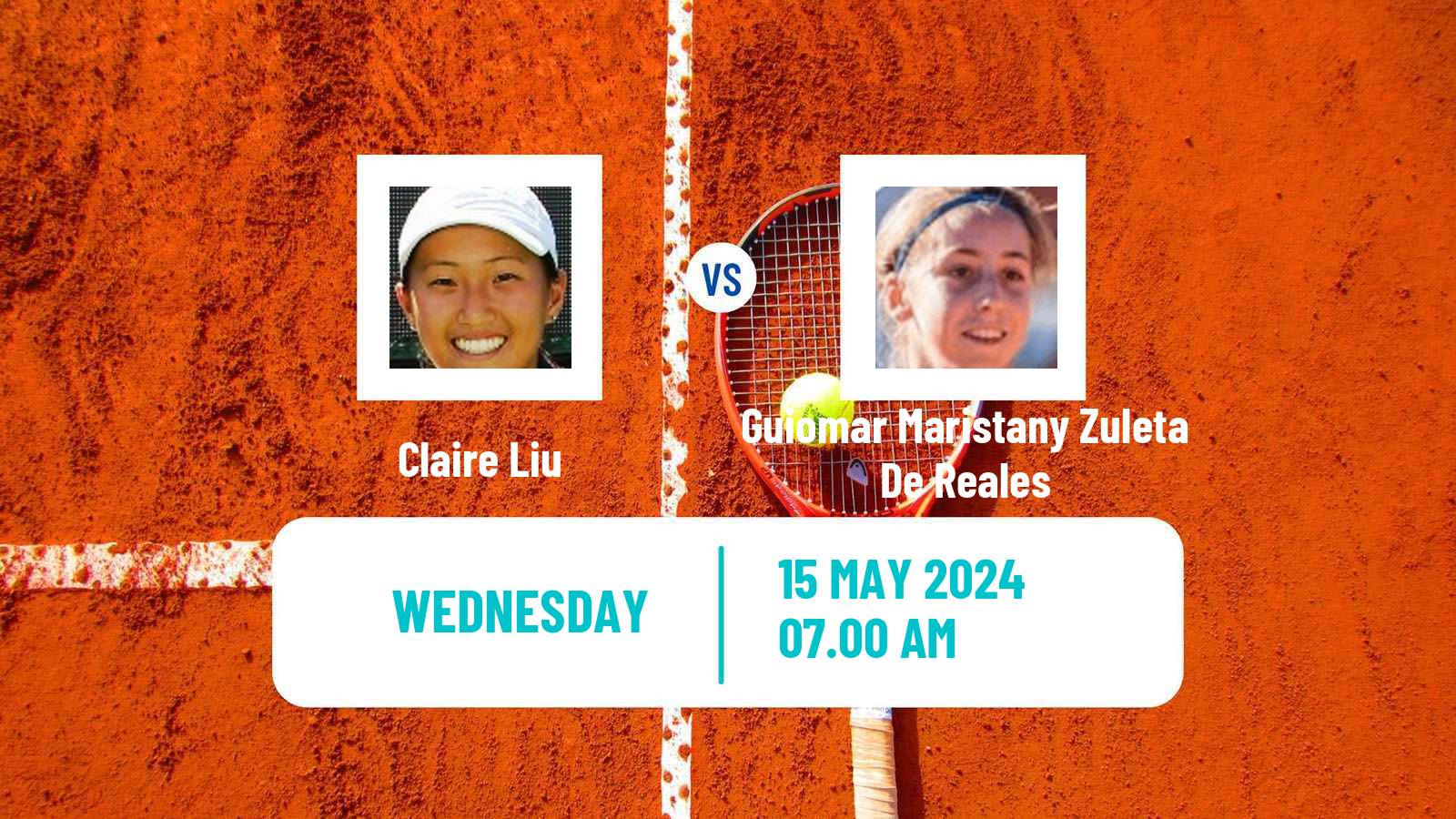 Tennis ITF W100 Madrid Women Claire Liu - Guiomar Maristany Zuleta De Reales