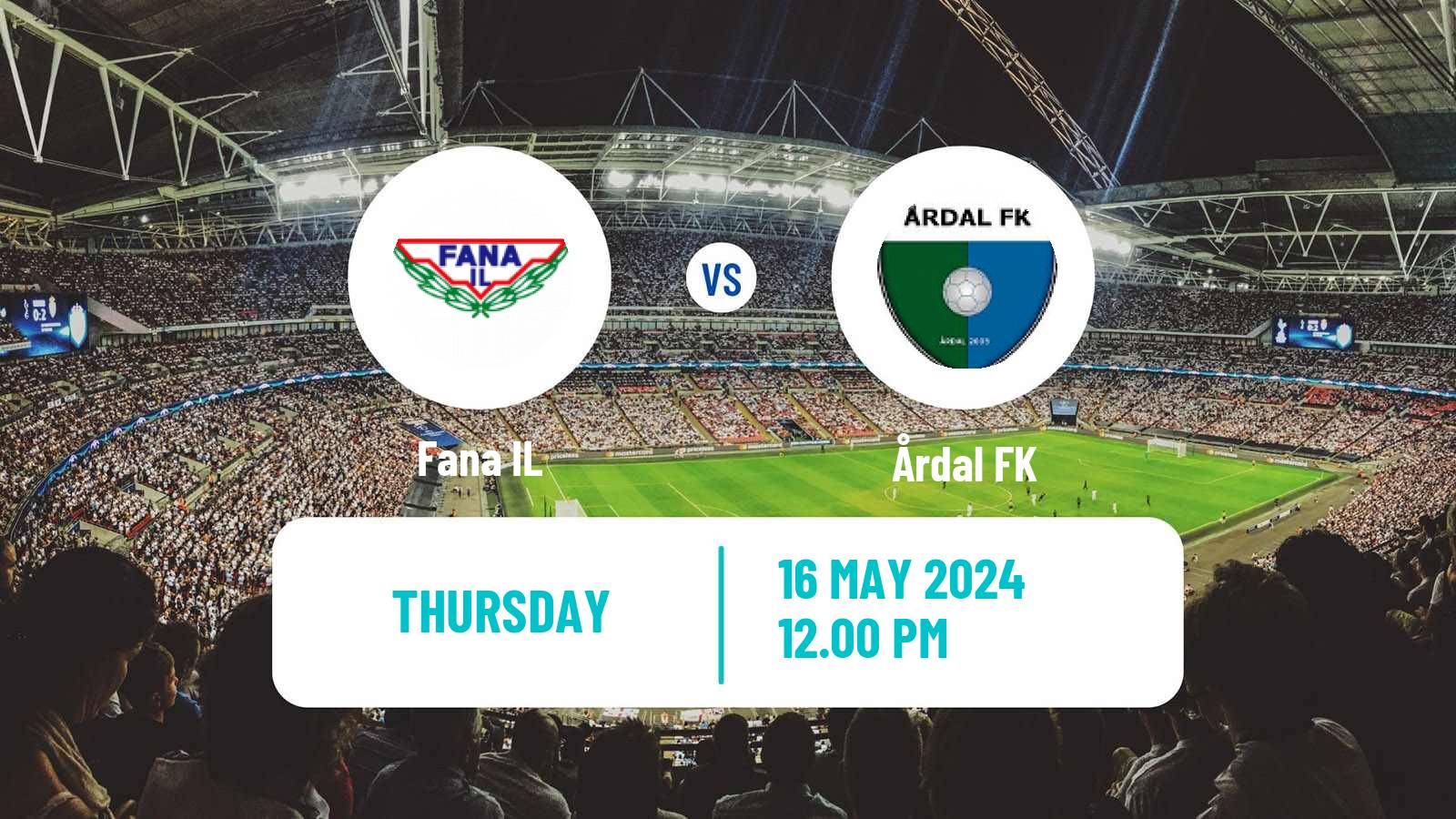 Football Norwegian Division 3 - Group 1 Fana - Årdal FK