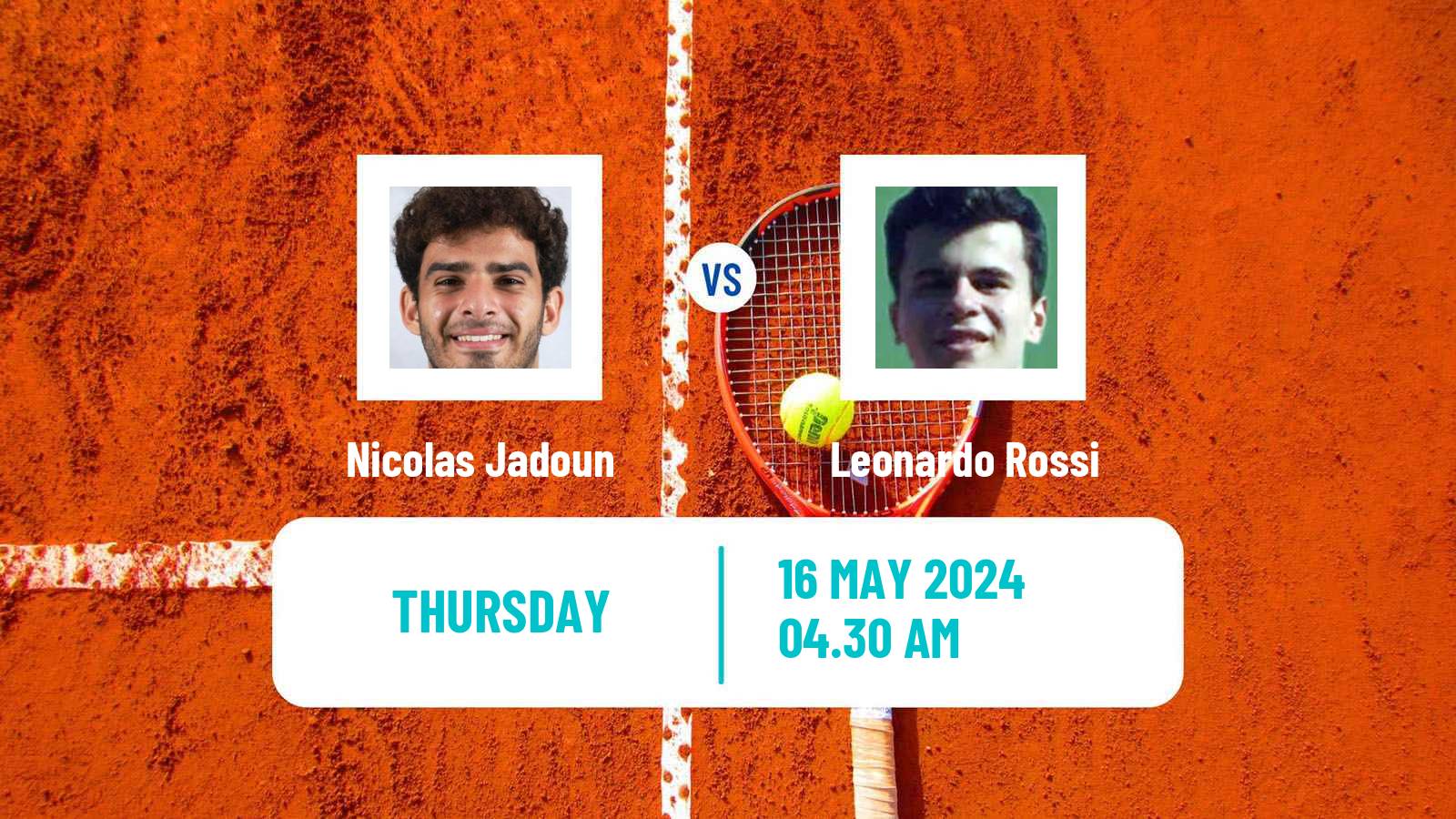 Tennis ITF M15 Monastir 20 Men Nicolas Jadoun - Leonardo Rossi