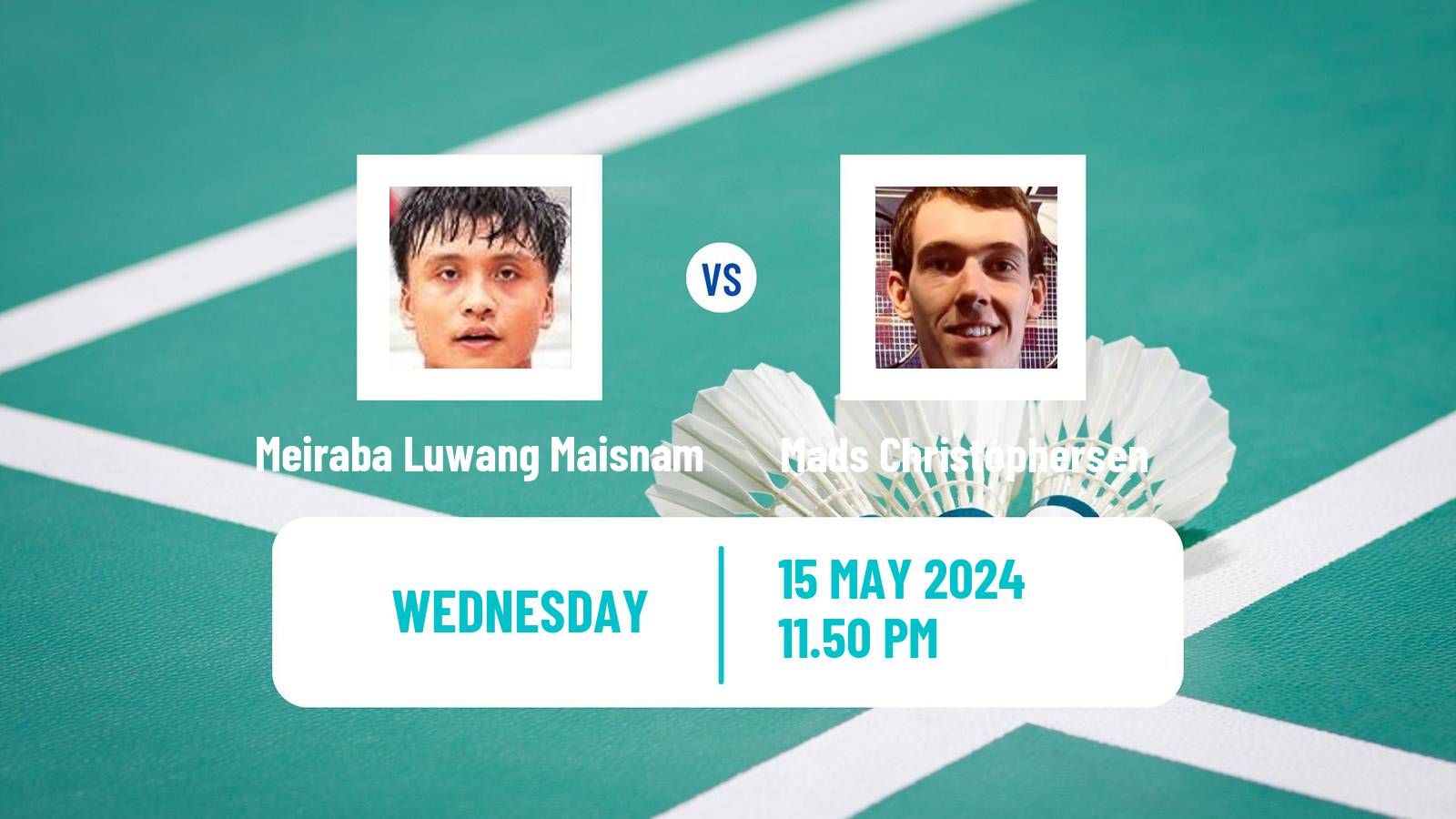 Badminton BWF World Tour Thailand Open Men Meiraba Luwang Maisnam - Mads Christophersen