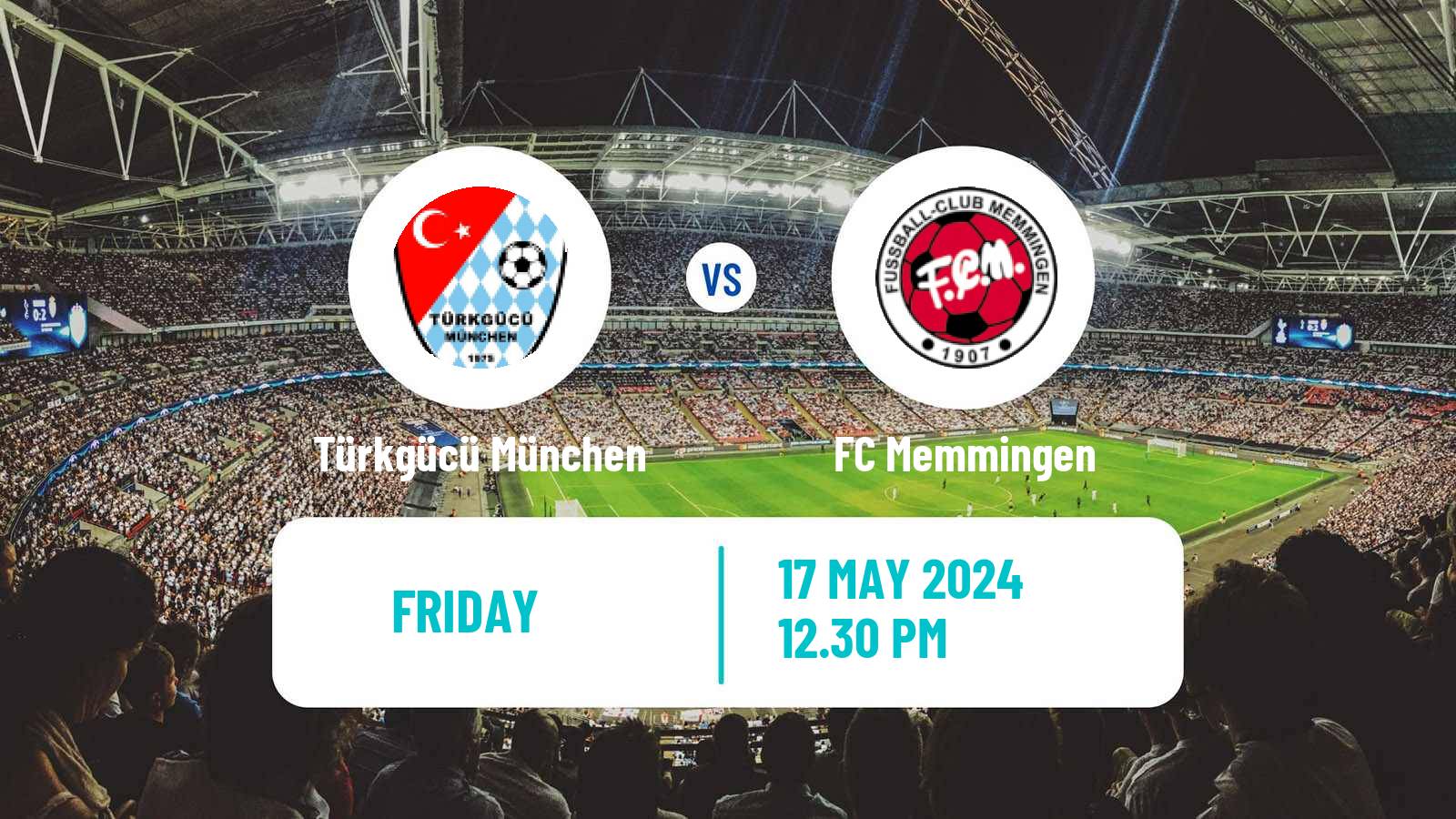 Soccer German Regionalliga Bayern Türkgücü München - Memmingen