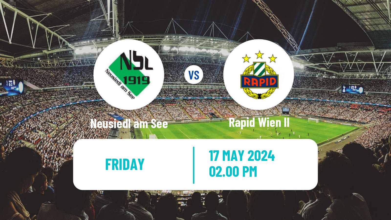 Soccer Austrian Regionalliga East Neusiedl am See - Rapid Wien II