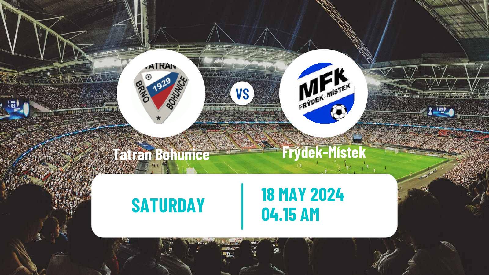 Soccer Czech MSFL Tatran Bohunice - Frýdek-Místek