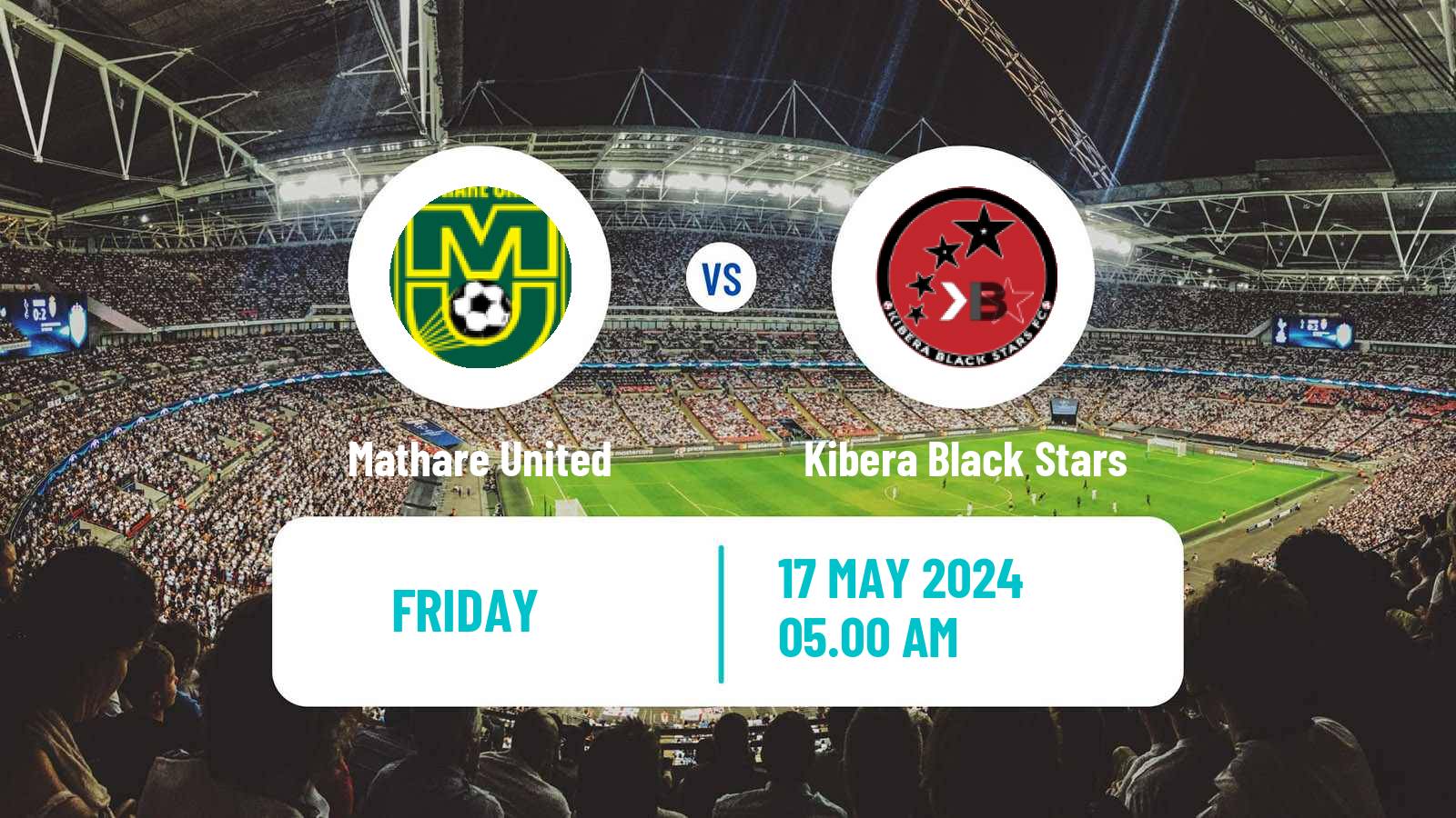 Soccer Kenyan Super League Mathare United - Kibera Black Stars