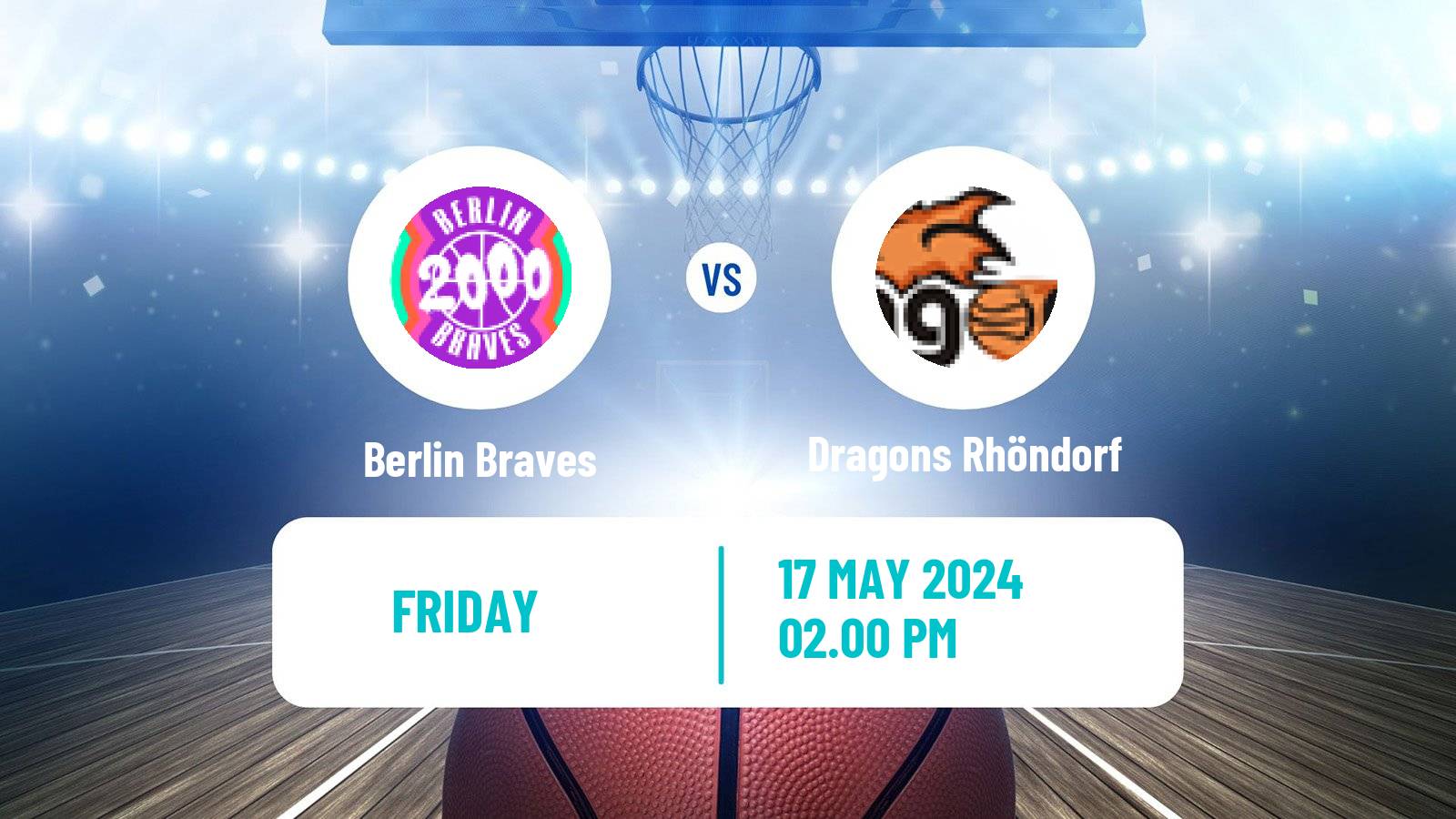 Basketball German Pro B Basketball Berlin Braves - Dragons Rhöndorf
