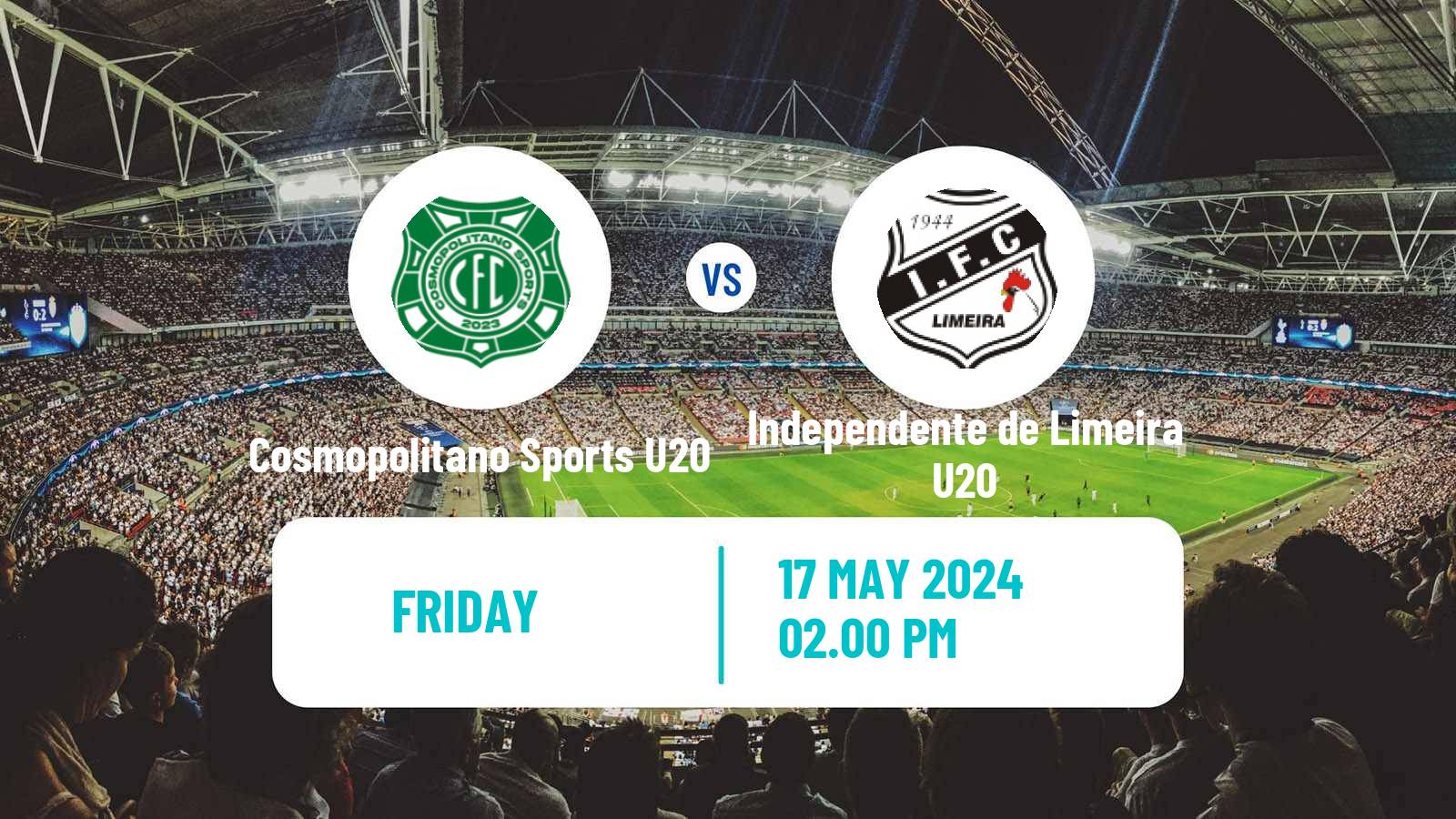 Soccer Brazilian Paulista U20 Cosmopolitano Sports U20 - Independente de Limeira U20