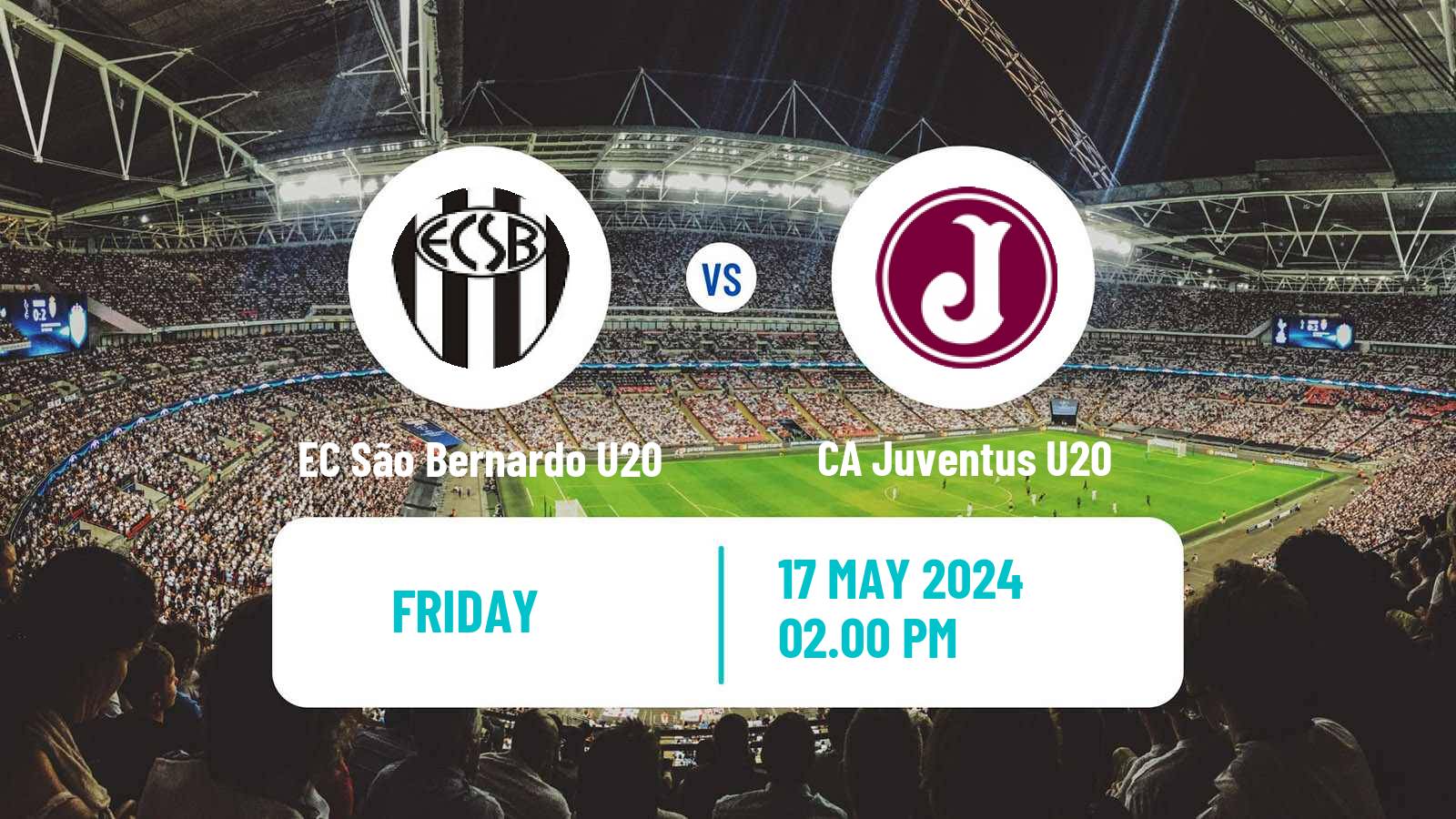 Soccer Brazilian Paulista U20 EC São Bernardo U20 - CA Juventus U20
