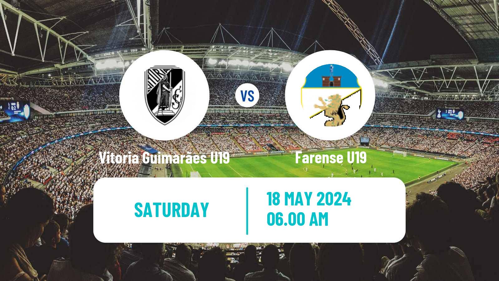Soccer Portuguese Campeonato Nacional U19 Vitoria Guimarães U19 - Farense U19