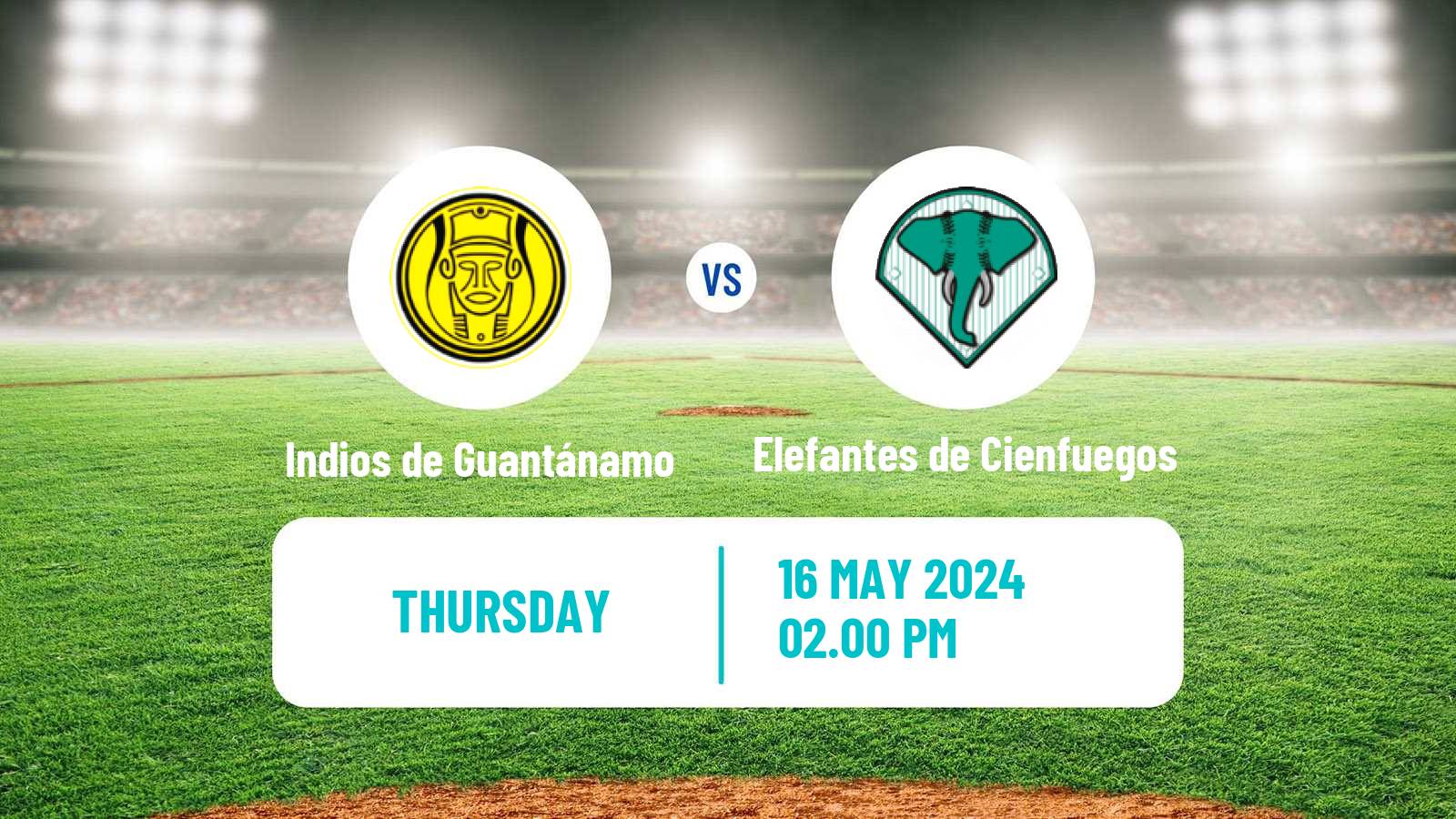 Baseball Cuba Serie Nacional Baseball Indios de Guantánamo - Elefantes de Cienfuegos