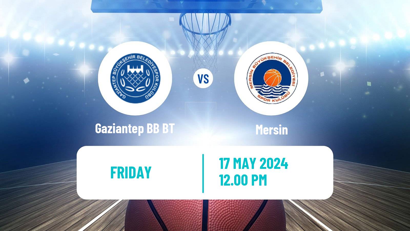 Basketball Turkish TBL Gaziantep BB BT - Mersin SK