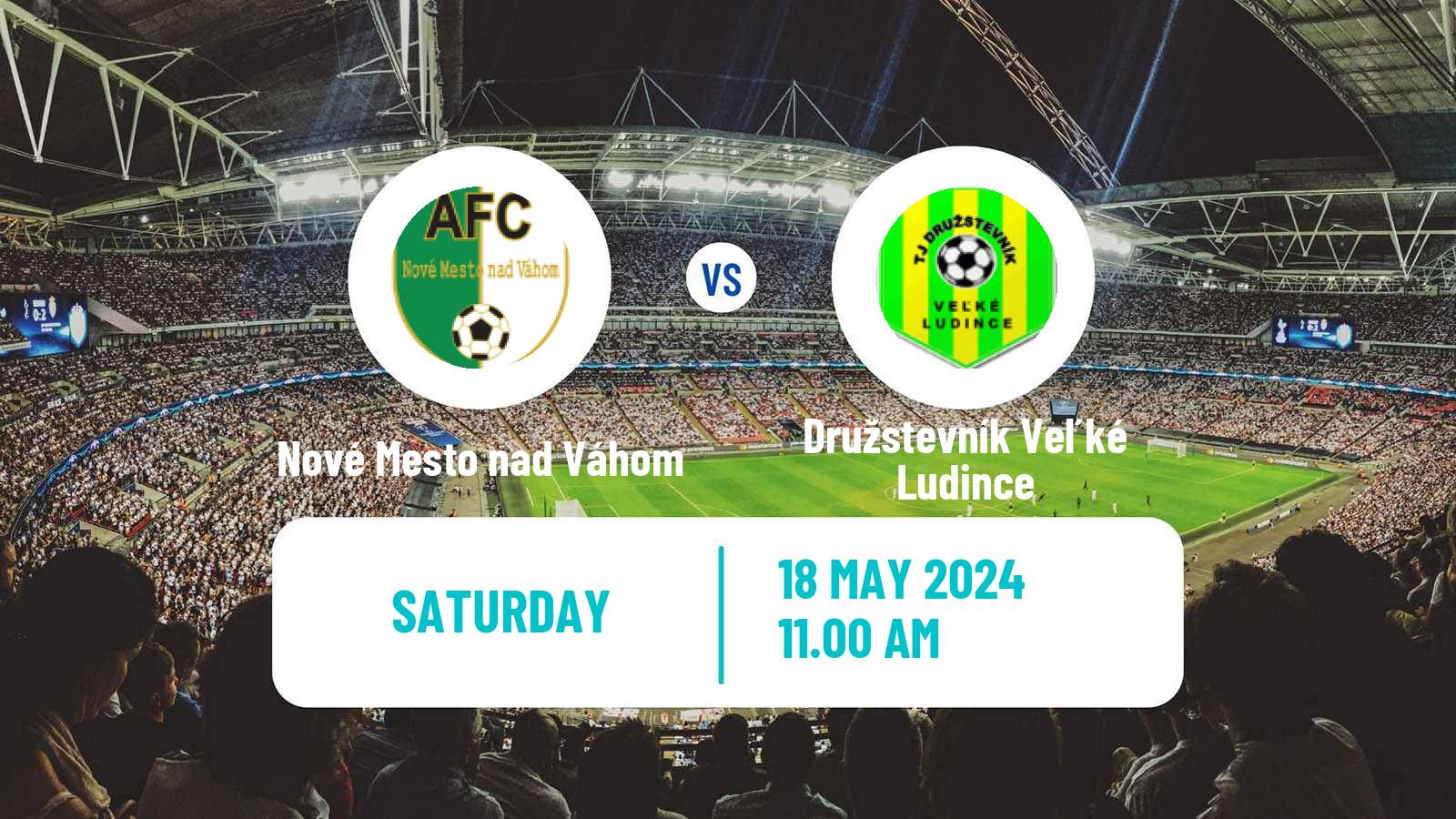 Soccer Slovak 3 Liga West Nové Mesto nad Váhom - Družstevník Veľké Ludince