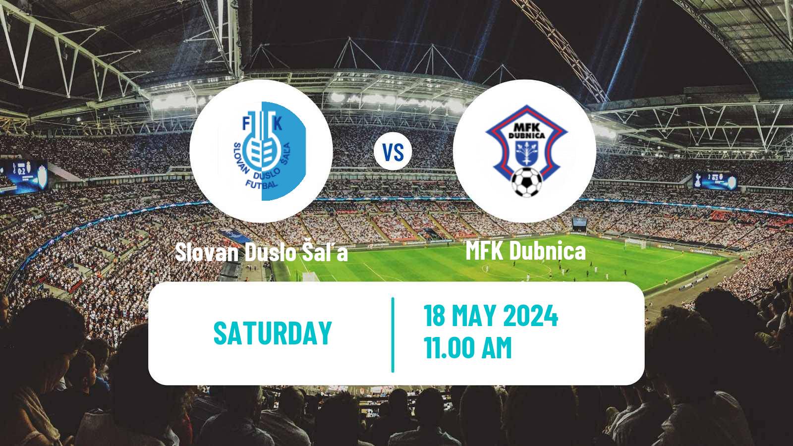 Soccer Slovak 3 Liga West Slovan Duslo Šaľa - Dubnica