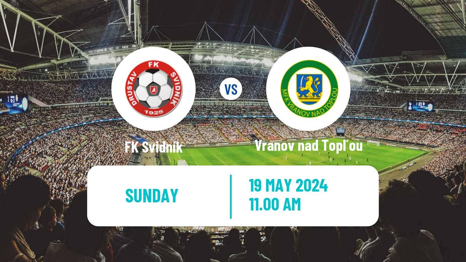Soccer Slovak 3 Liga East Svidník - Vranov nad Topľou