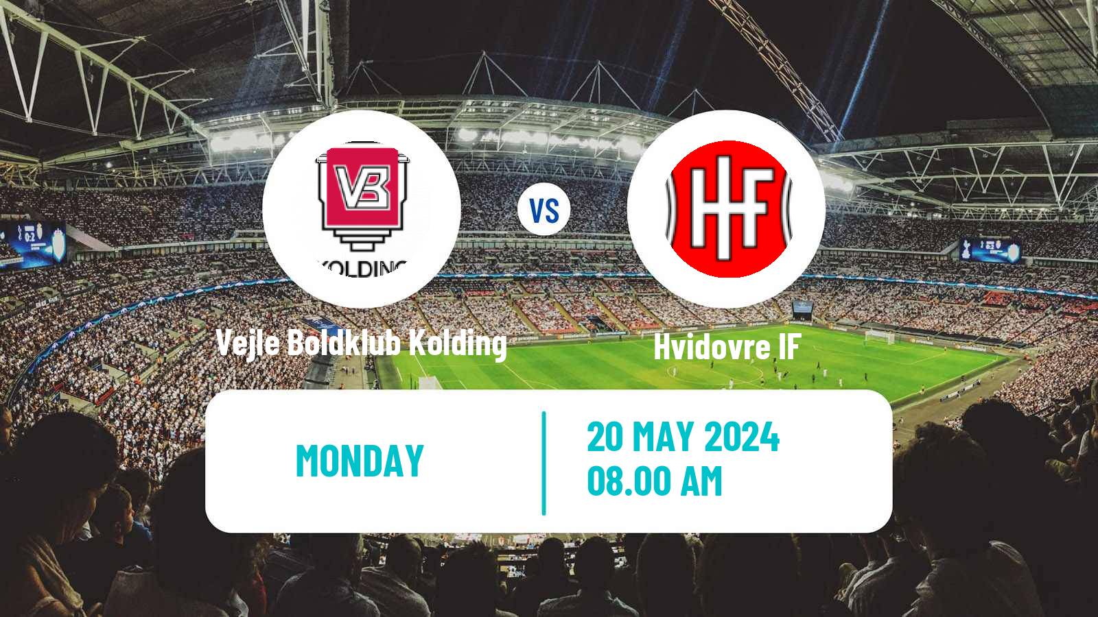 Soccer Danish Superliga Vejle Boldklub Kolding - Hvidovre