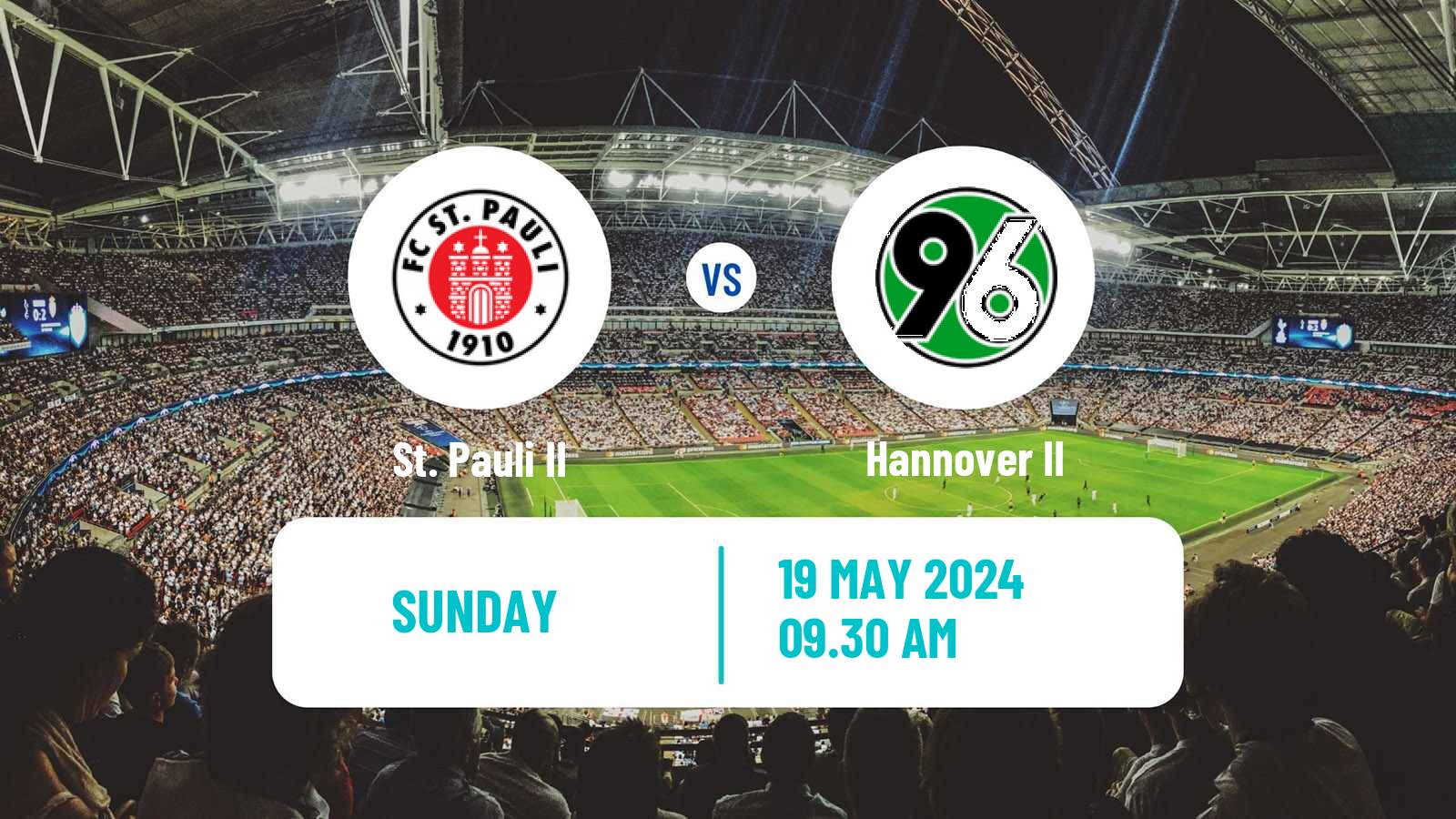 Soccer German Regionalliga North St. Pauli II - Hannover II