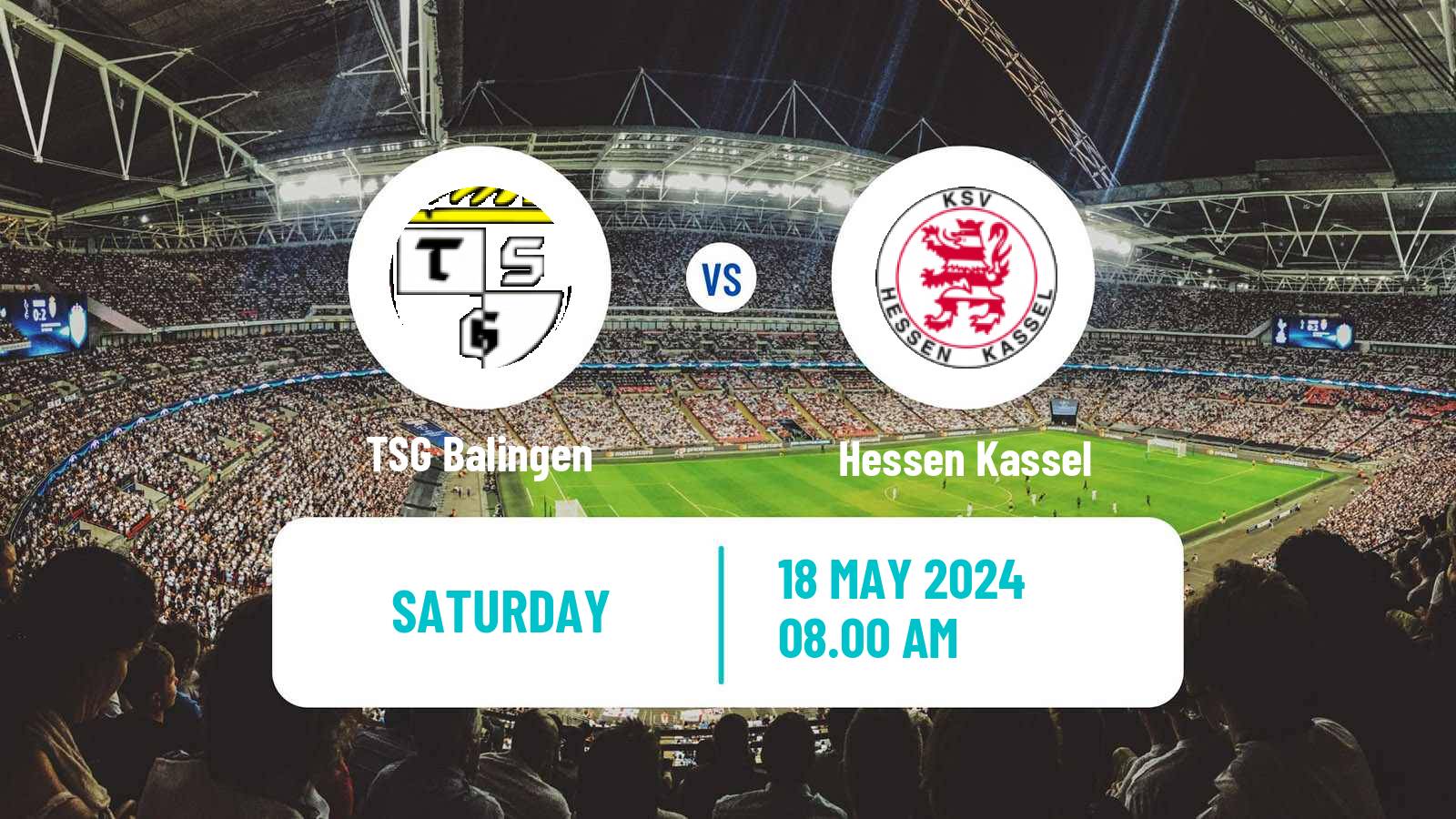 Soccer German Regionalliga Sudwest Balingen - Hessen Kassel
