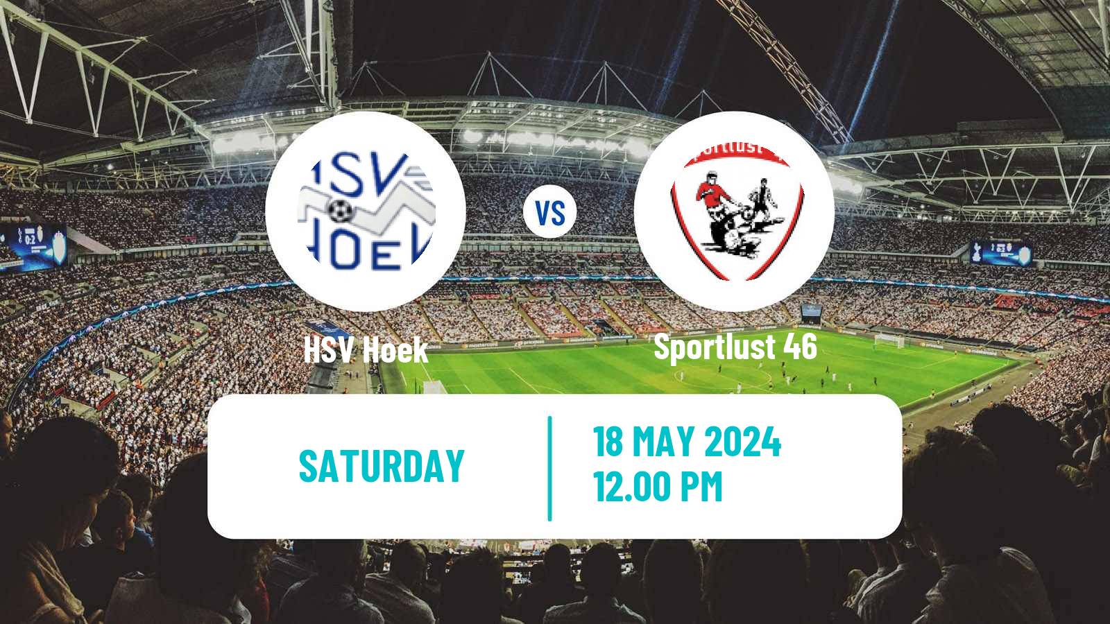 Soccer Dutch Derde Divisie HSV Hoek - Sportlust 46