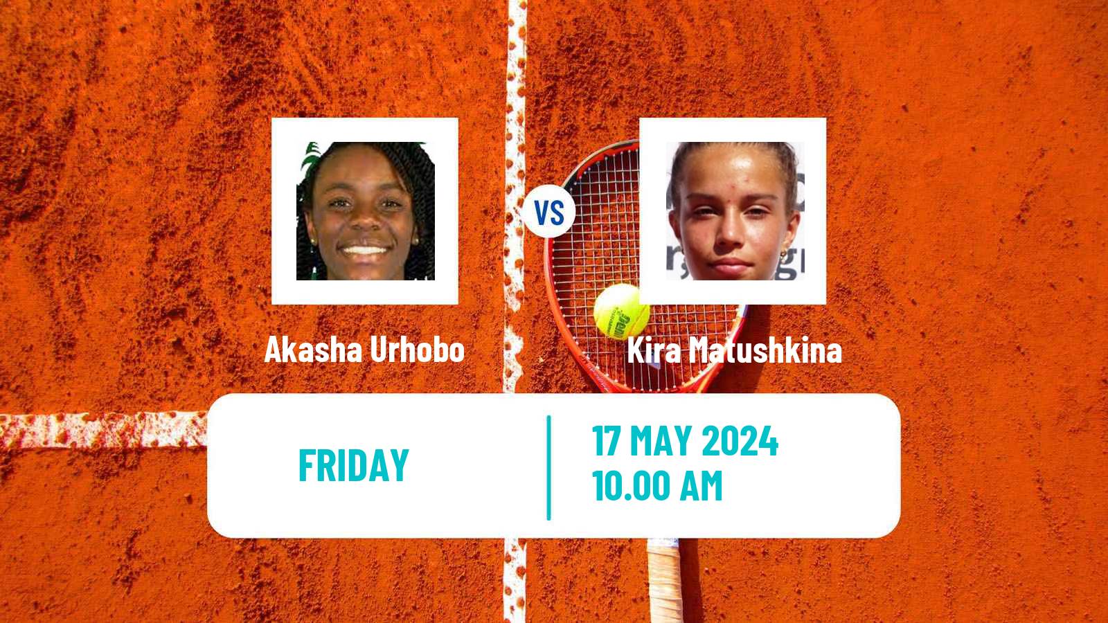 Tennis ITF W35 Bethany Beach De Women Akasha Urhobo - Kira Matushkina