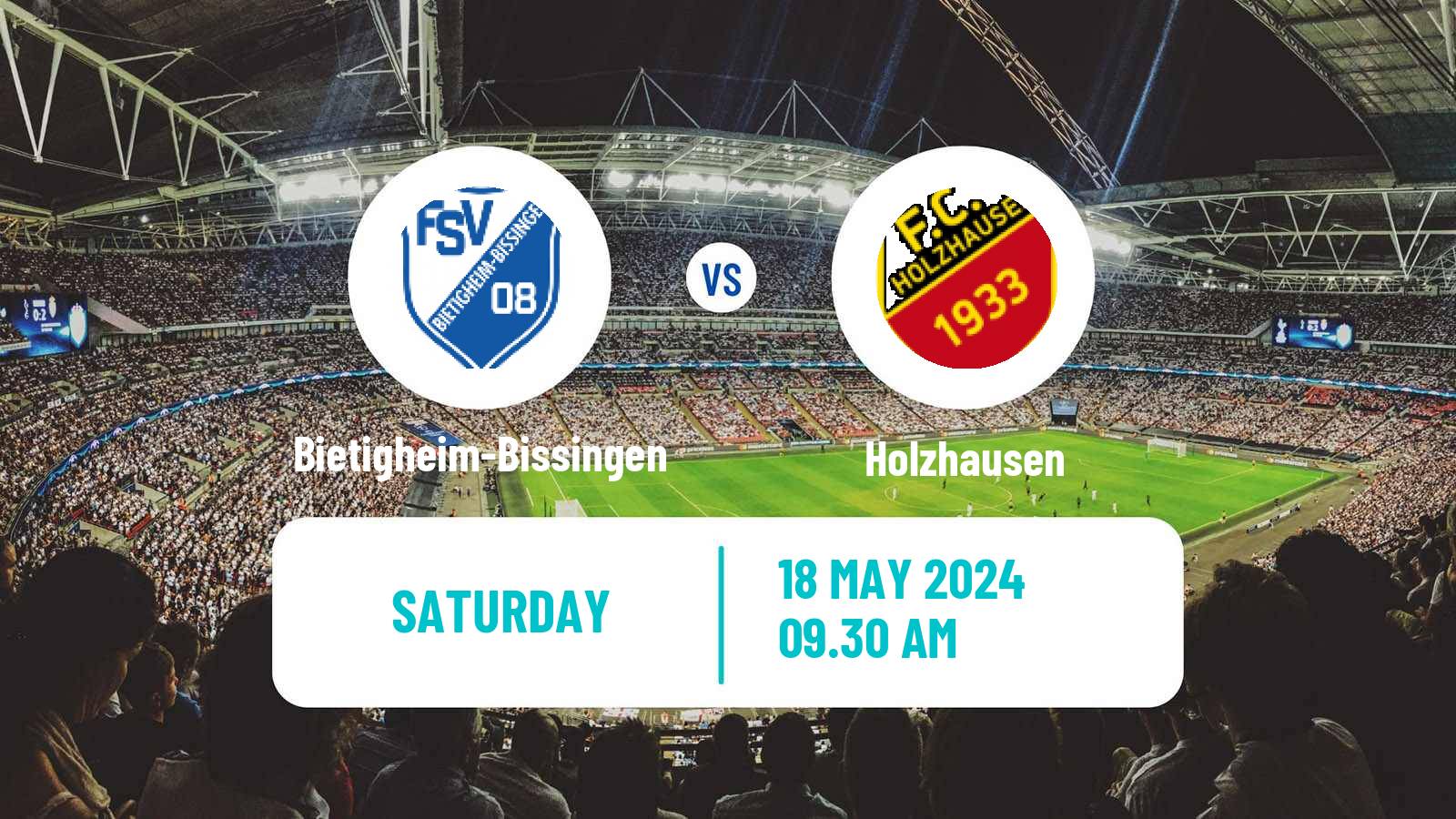 Soccer German Oberliga Baden-Württemberg Bietigheim-Bissingen - Holzhausen