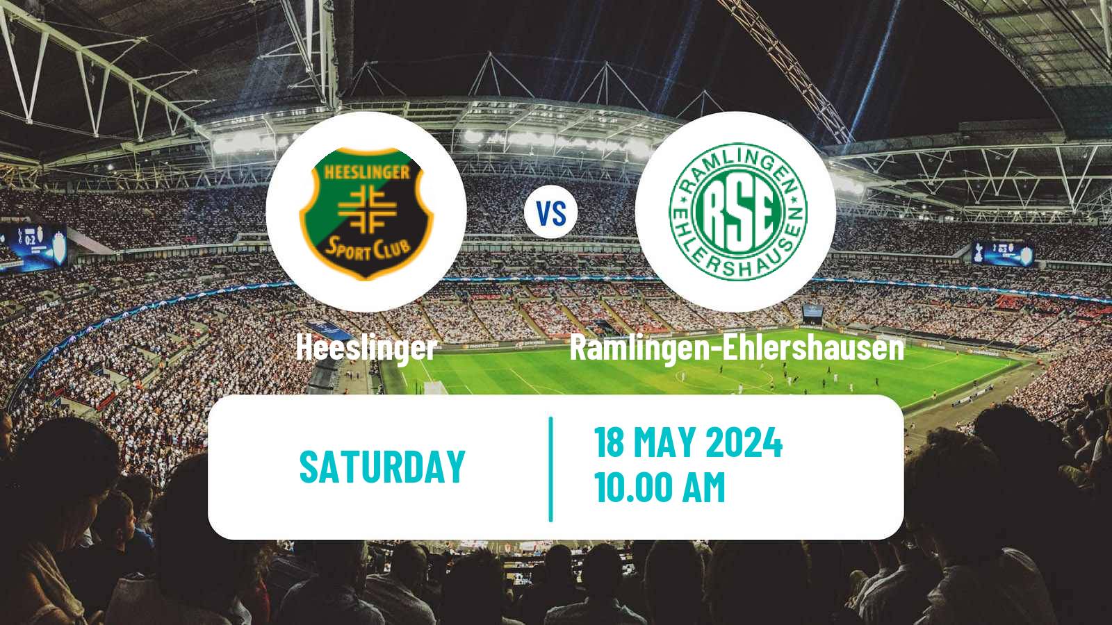 Soccer German Oberliga Niedersachsen Heeslinger - Ramlingen-Ehlershausen