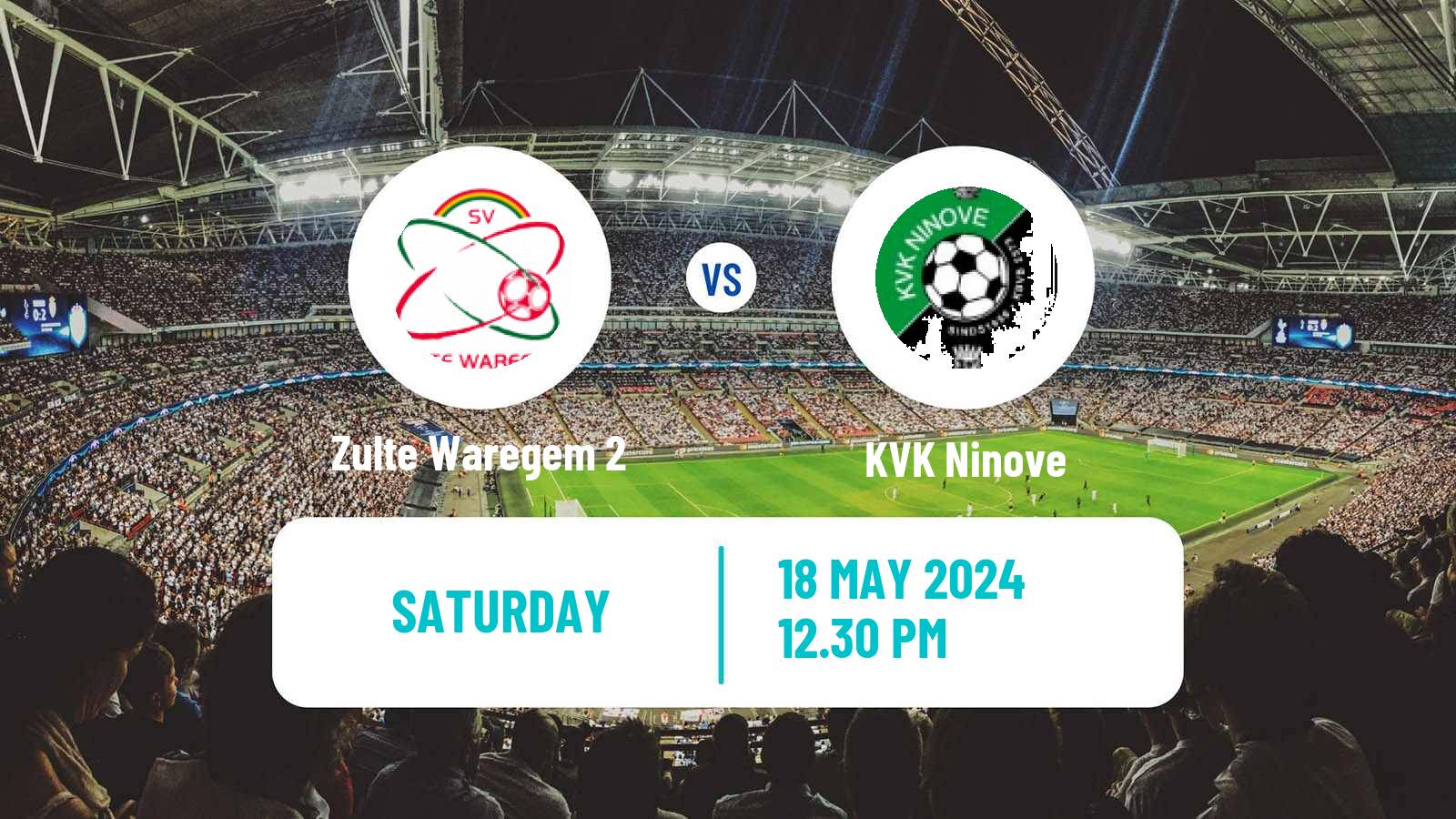 Soccer Belgian Second Amateur Play Offs Zulte Waregem 2 - Ninove