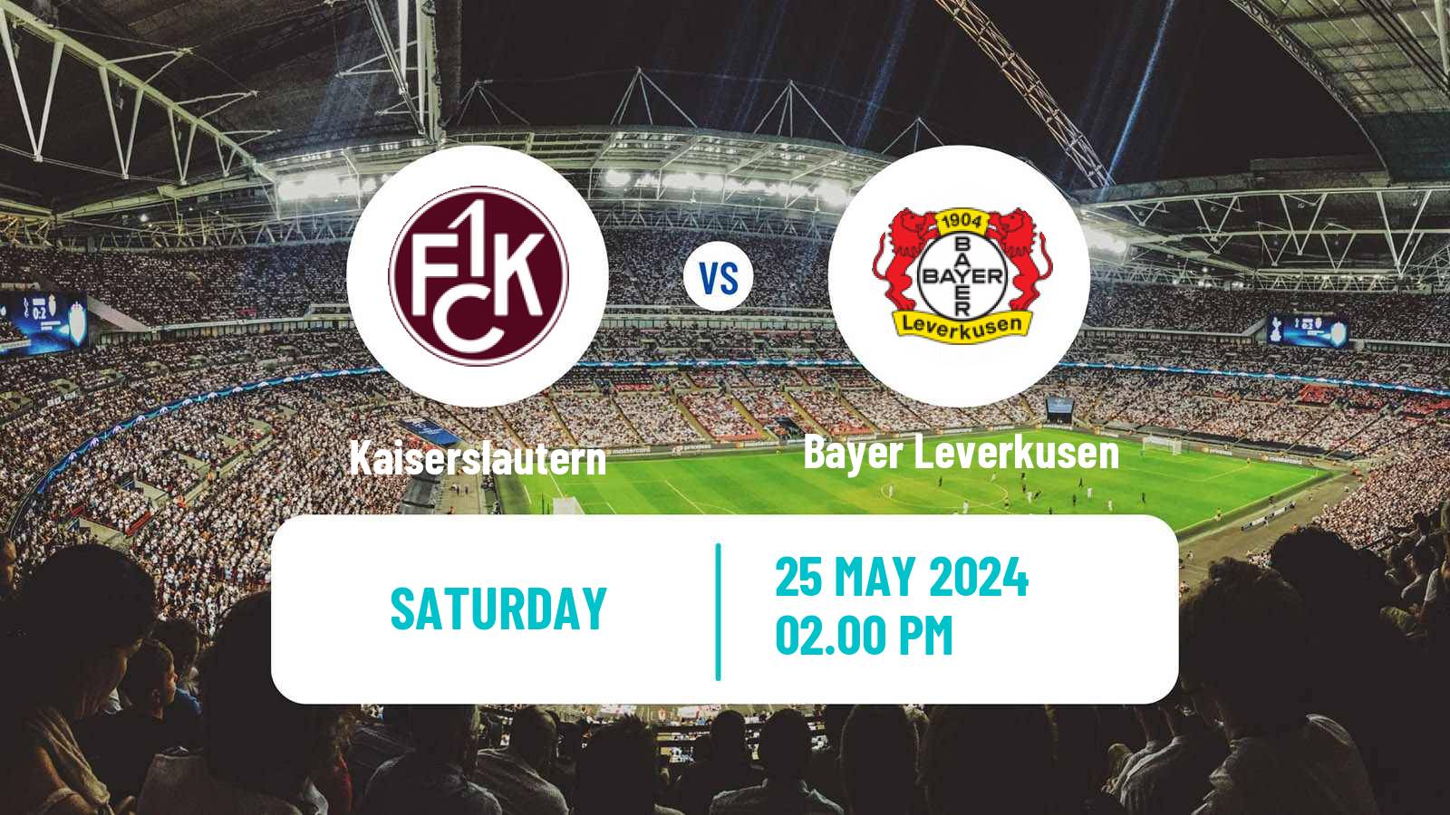 Soccer German DFB Pokal Kaiserslautern - Bayer Leverkusen