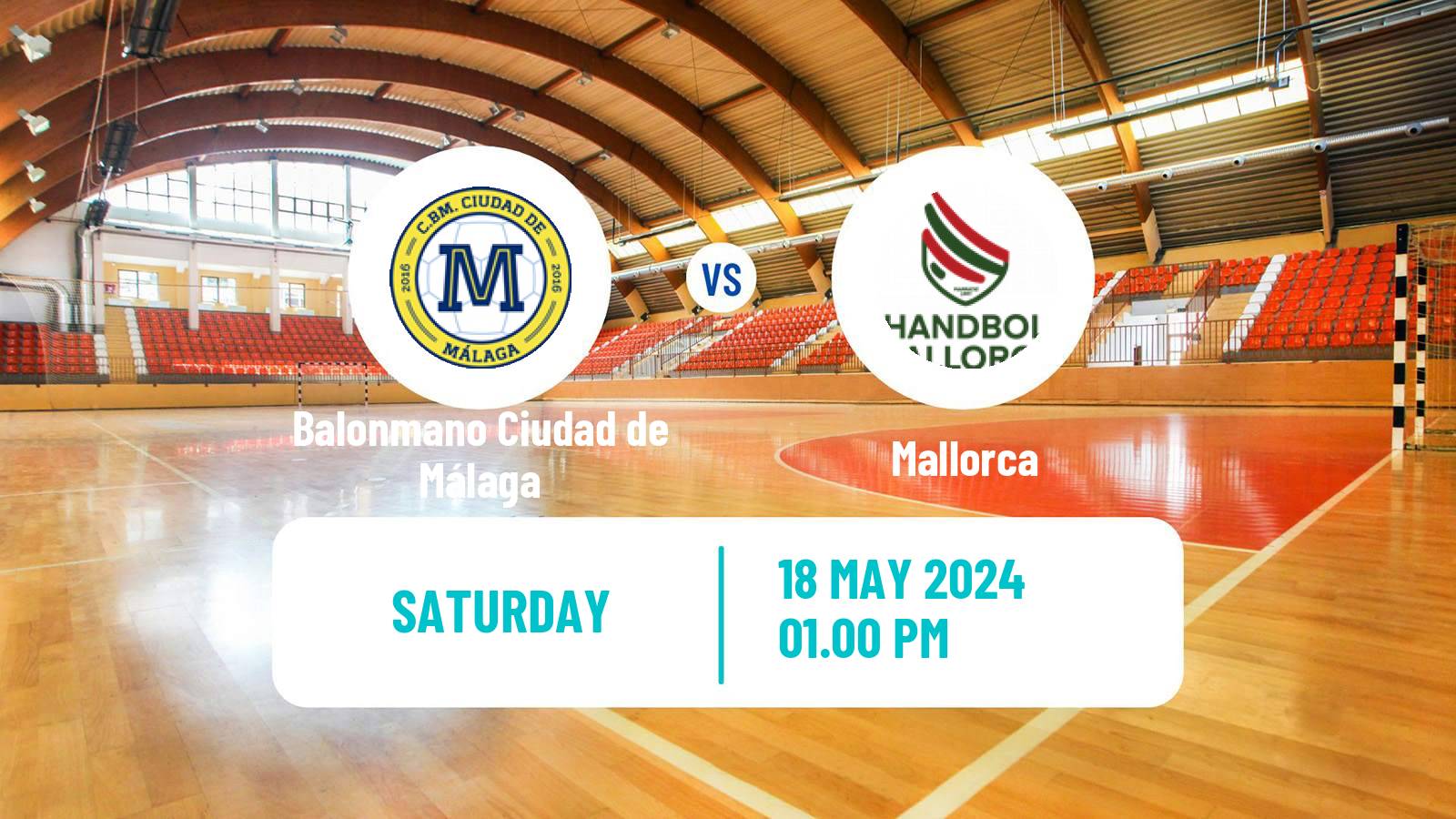 Handball Spanish Division de Honor Plata Handball Balonmano Ciudad de Málaga - Mallorca