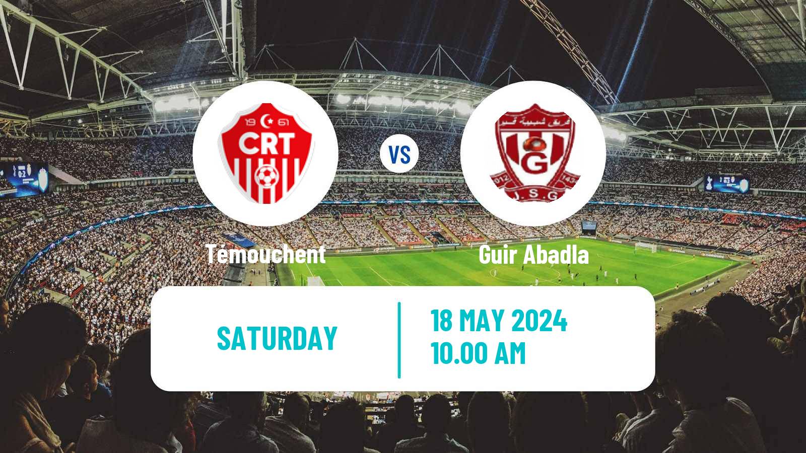 Soccer Algerian Ligue 2 Témouchent - Guir Abadla