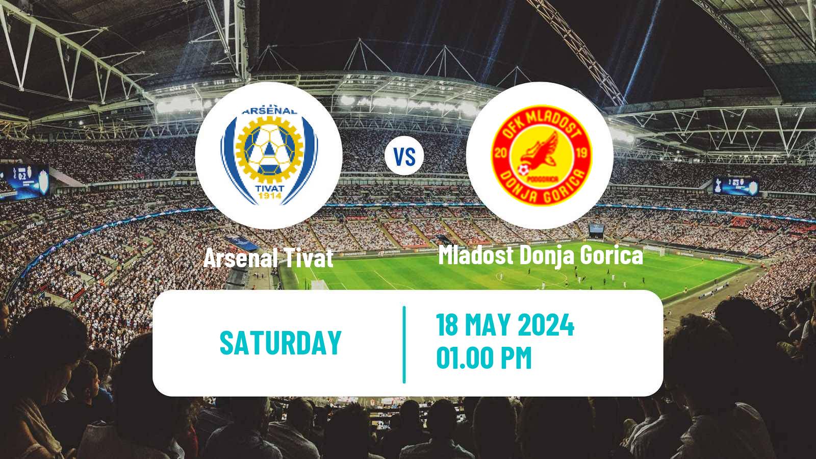 Soccer Montenegrin First League Arsenal Tivat - Mladost Donja Gorica