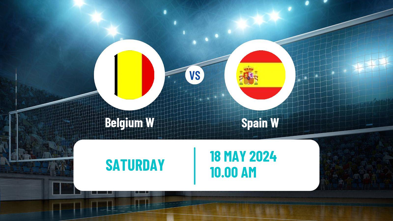Volleyball Golden European League Volleyball Women Belgium W - Spain W