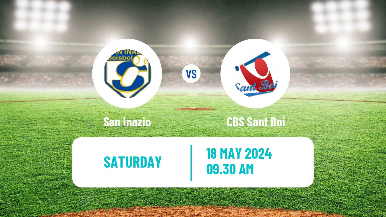 Baseball Spanish Division de Honor Baseball San Inazio - Sant Boi