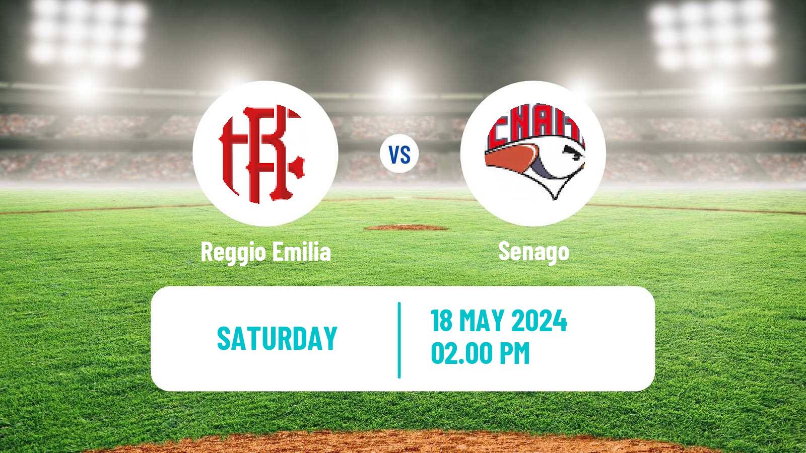 Baseball Italian Serie A1 Baseball Reggio Emilia - Senago
