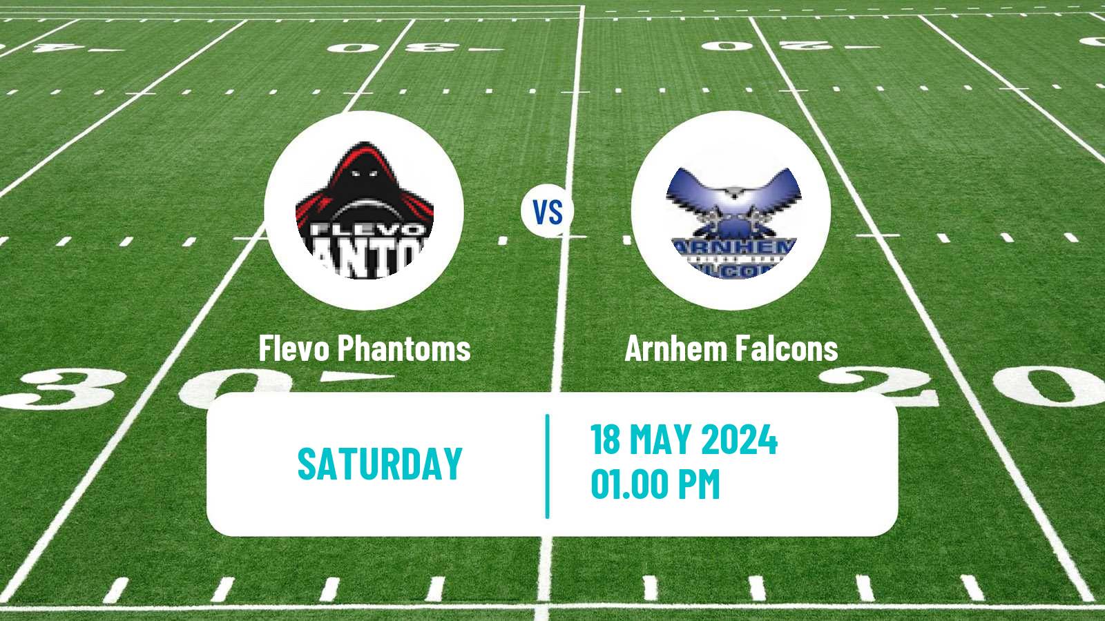 American football Dutch Eredivisie American Football Flevo Phantoms - Arnhem Falcons