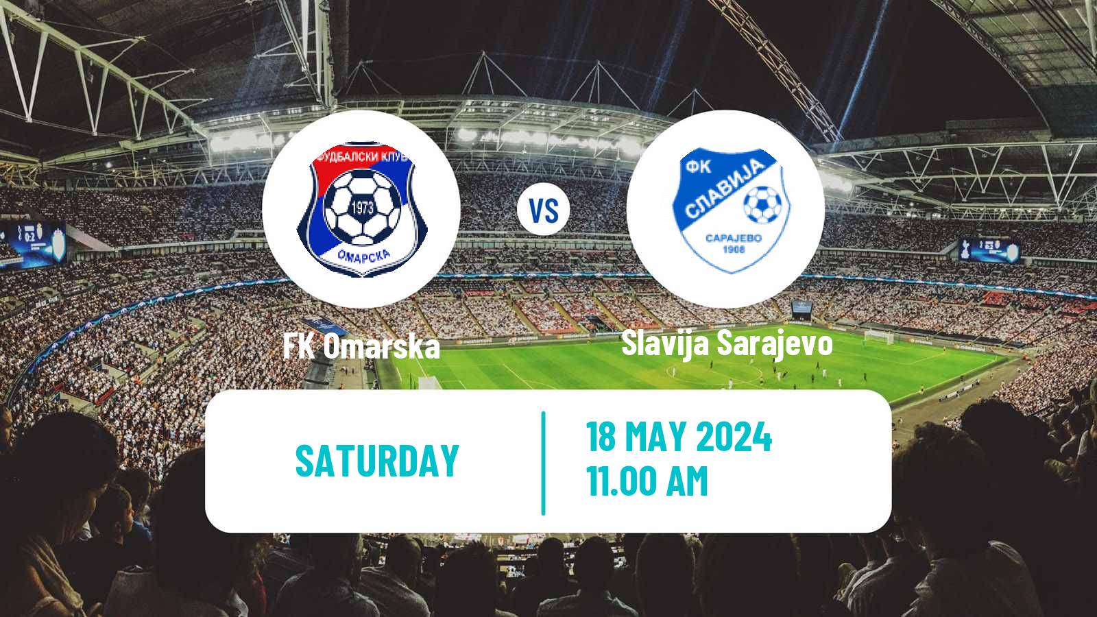 Soccer Bosnian Prva Liga RS Omarska - Slavija Sarajevo