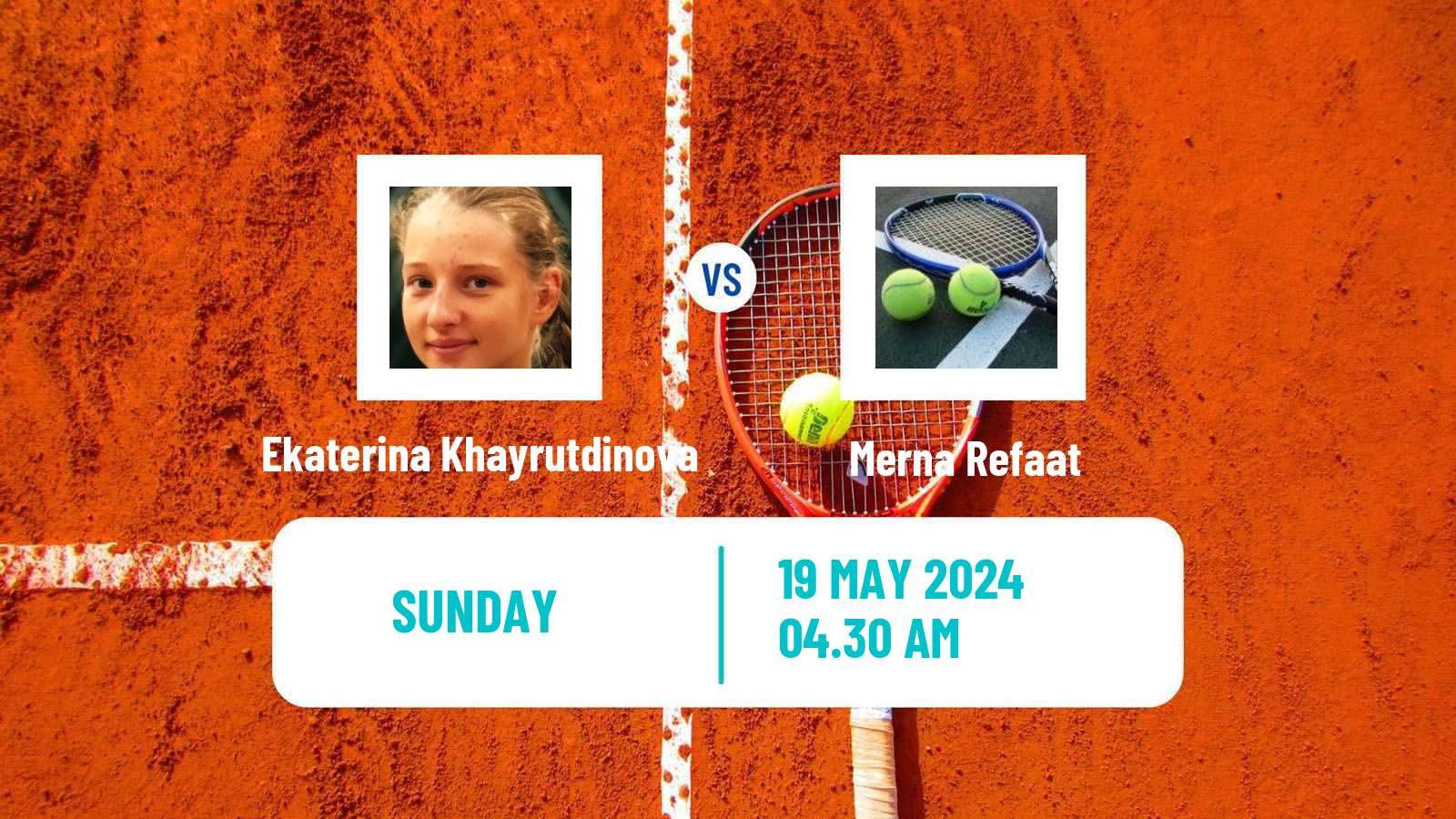 Tennis ITF W15 Monastir 18 Women Ekaterina Khayrutdinova - Merna Refaat