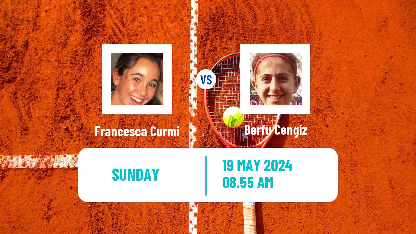 Tennis WTA Rabat Francesca Curmi - Berfu Cengiz
