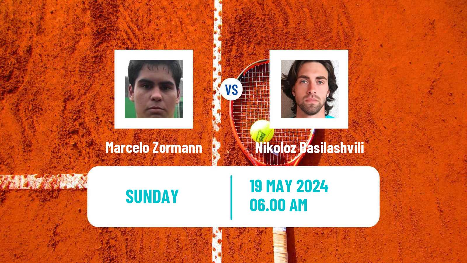 Tennis Skopje Challenger Men Marcelo Zormann - Nikoloz Basilashvili