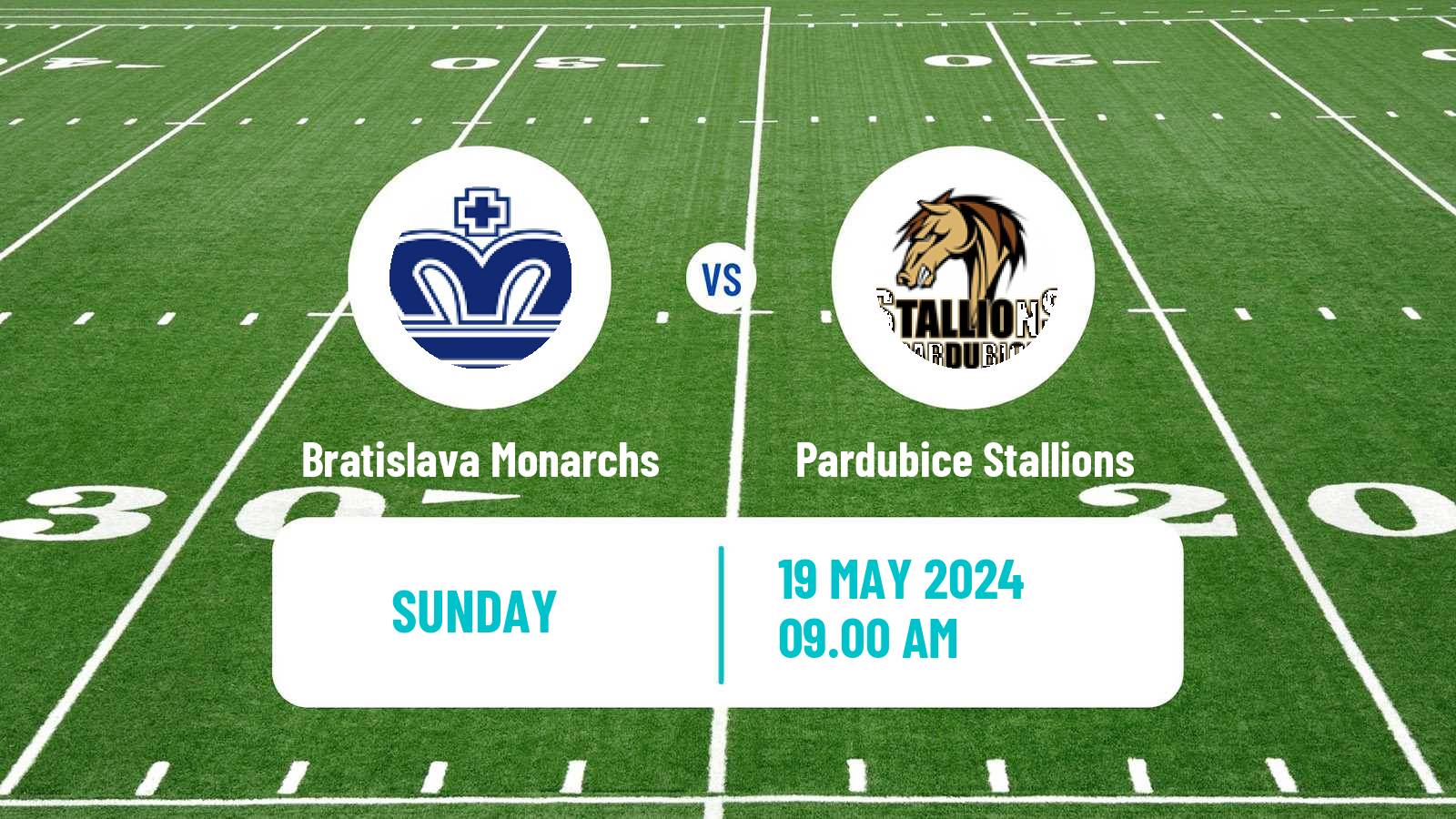 American football Czech CLAF Bratislava Monarchs - Pardubice Stallions