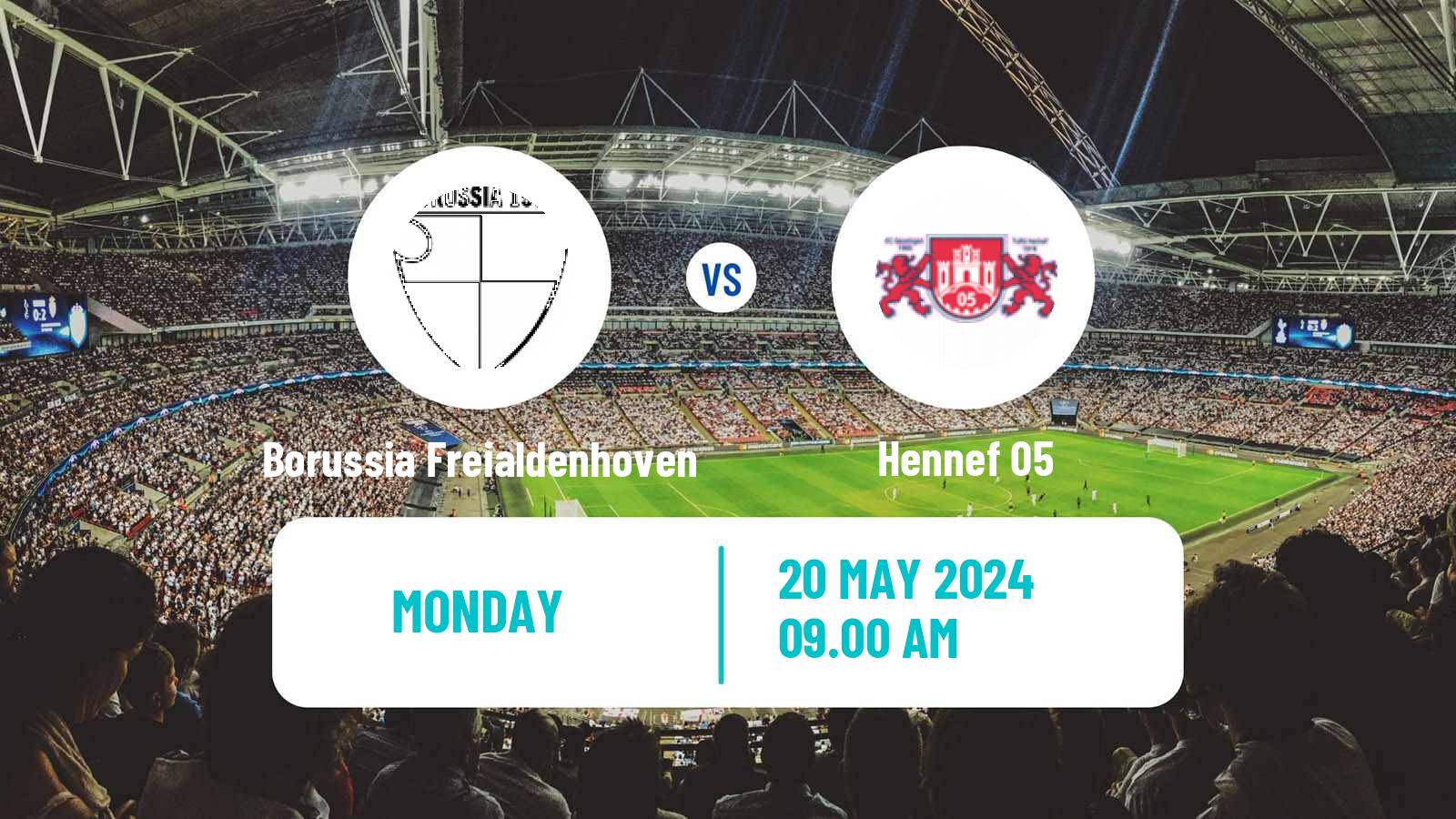 Soccer German Oberliga Mittelrhein Borussia Freialdenhoven - Hennef 05