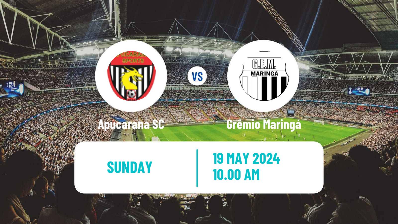 Soccer Brazilian Campeonato Paranaense 2 Apucarana - Grêmio Maringá