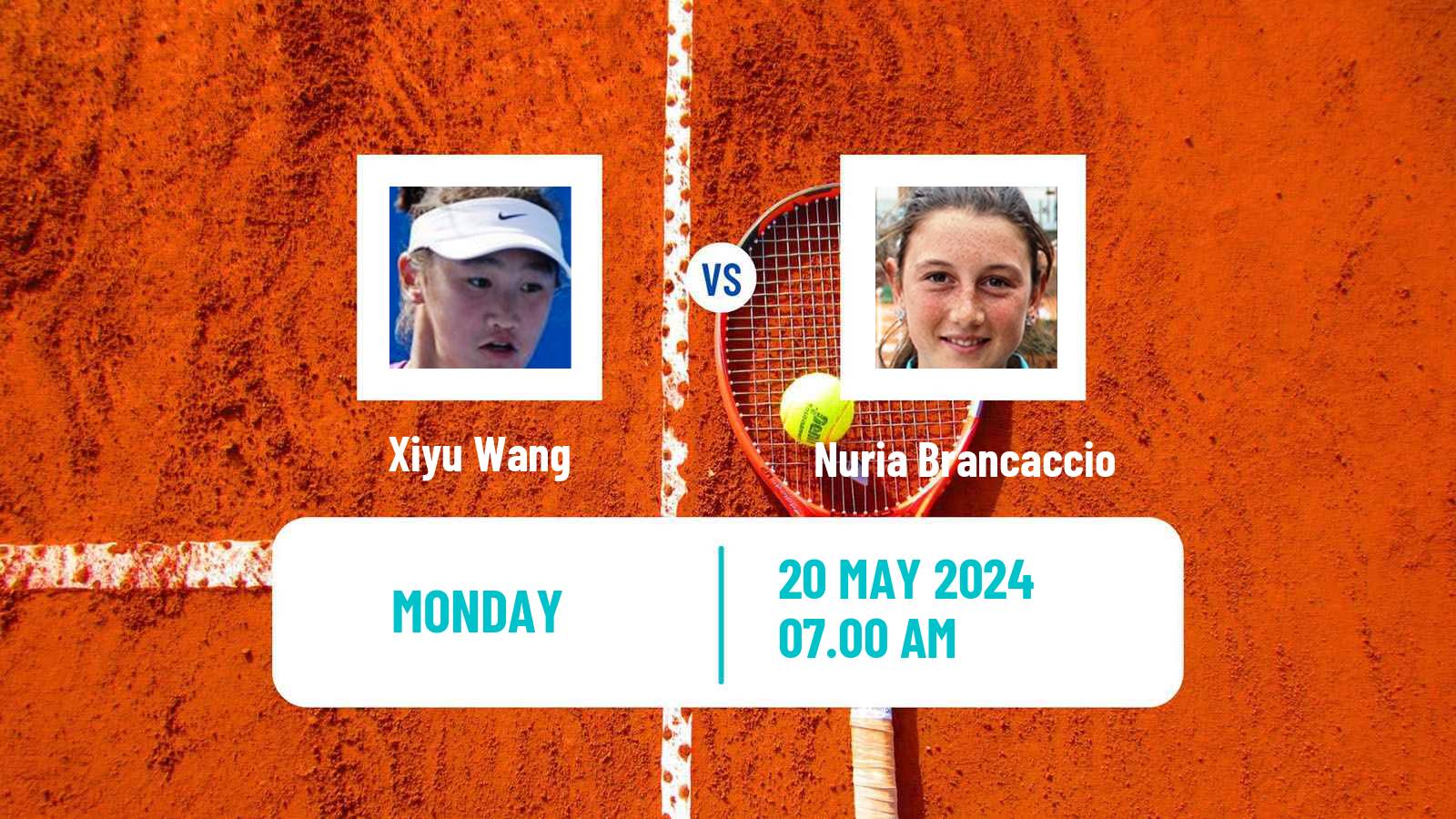 Tennis WTA Rabat Xiyu Wang - Nuria Brancaccio