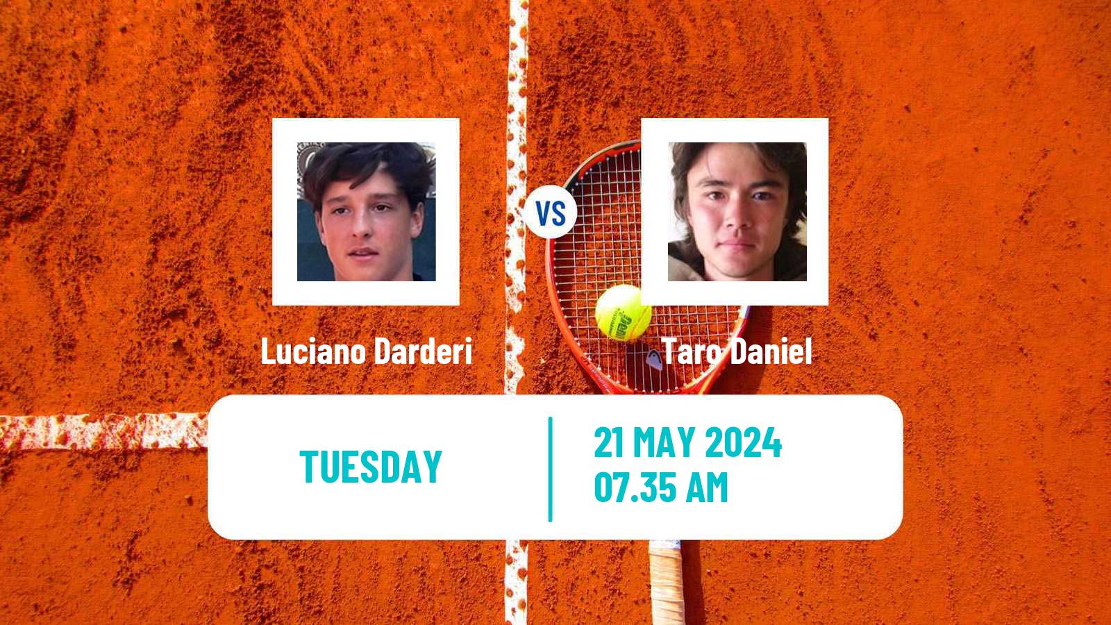 Tennis ATP Lyon Luciano Darderi - Taro Daniel