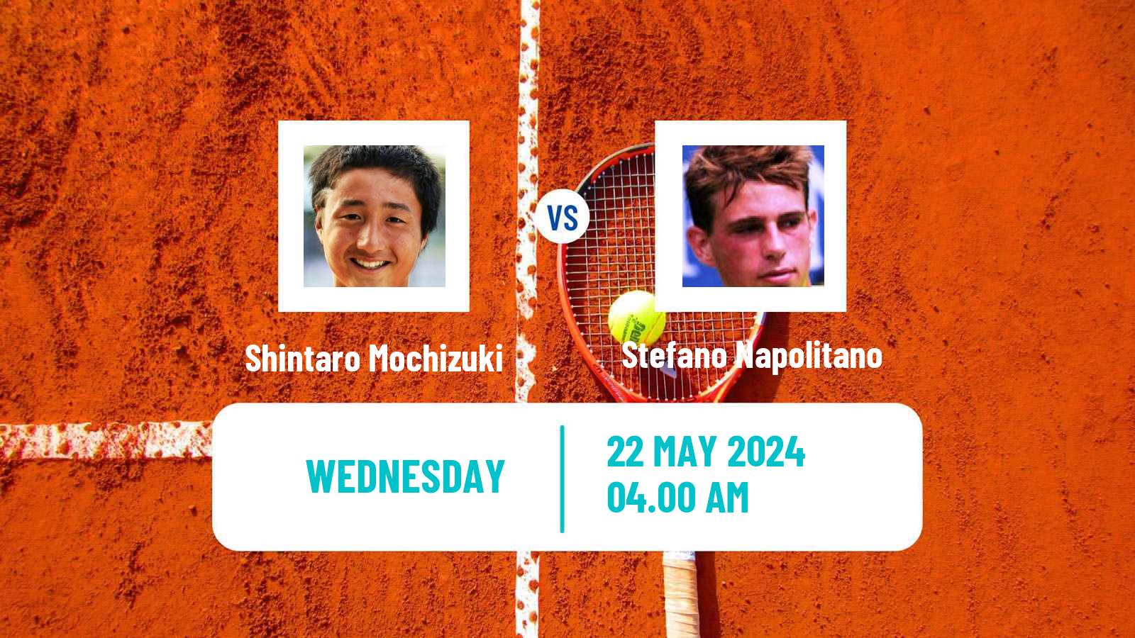 Tennis ATP Roland Garros Shintaro Mochizuki - Stefano Napolitano