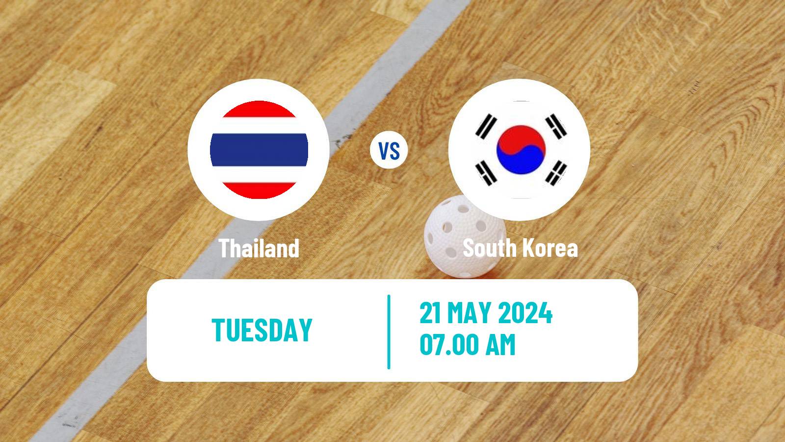 Floorball World Championship Floorball Thailand - South Korea