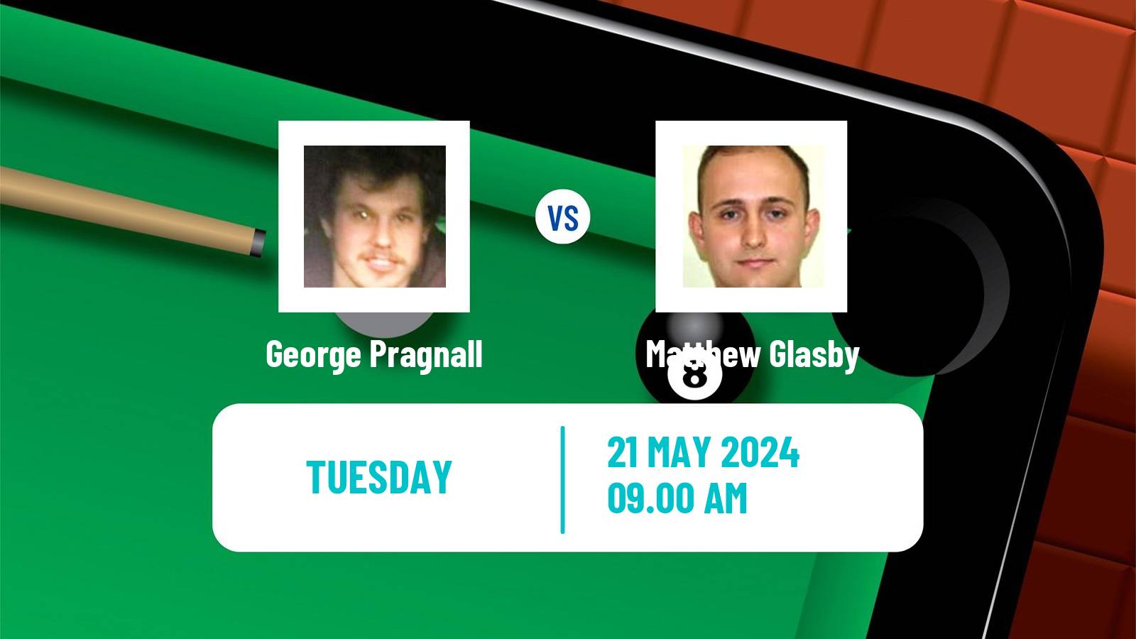 Snooker Qualifying School 1 George Pragnall - Matthew Glasby