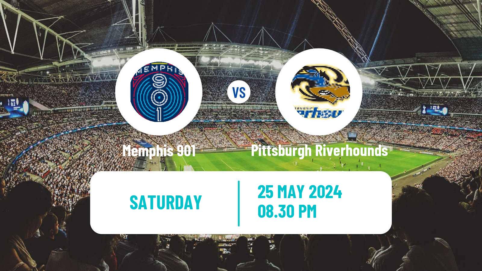Soccer USL Championship Memphis 901 - Pittsburgh Riverhounds