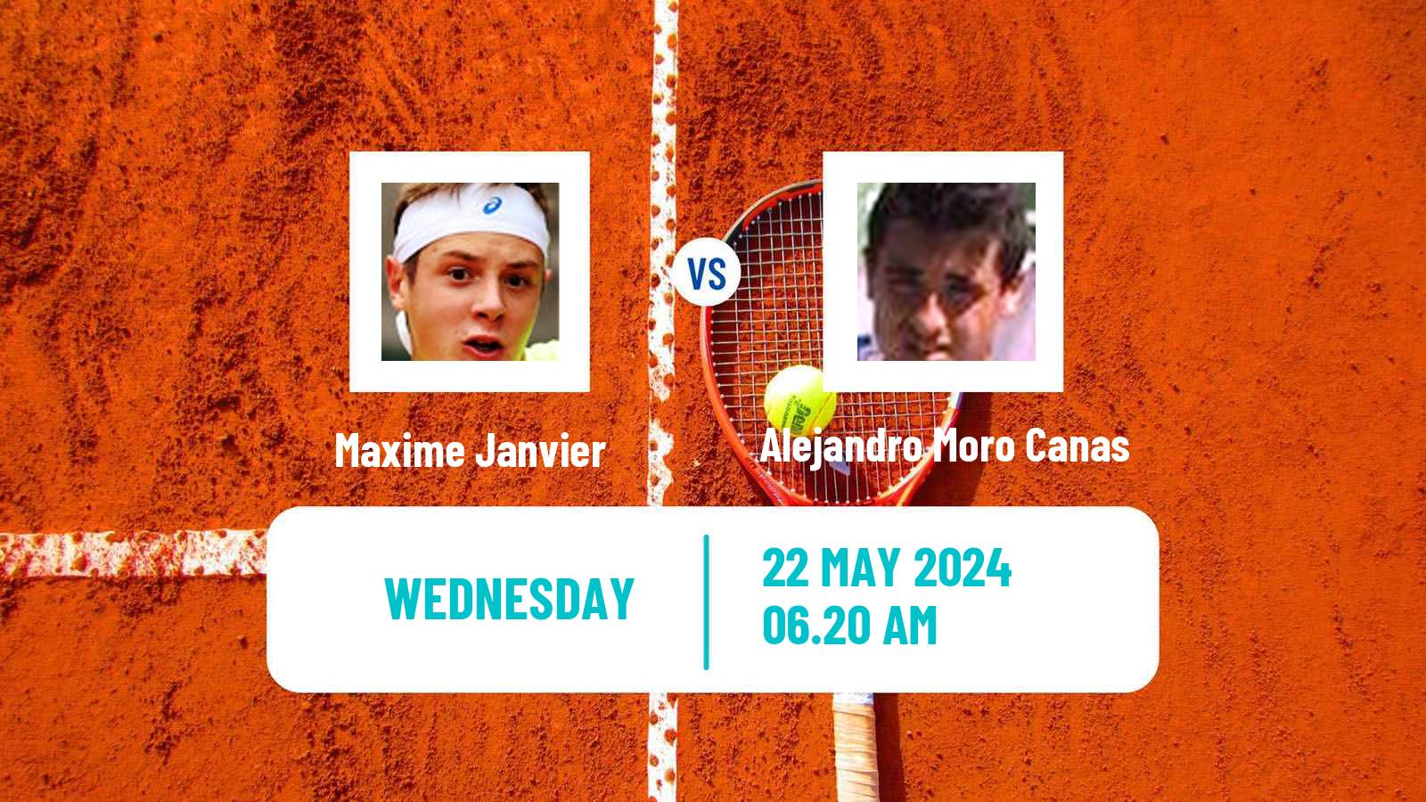Tennis ATP Roland Garros Maxime Janvier - Alejandro Moro Canas