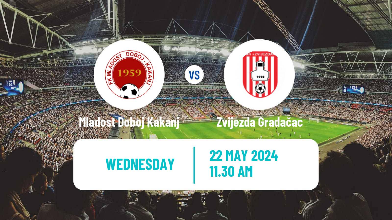 Soccer Bosnian Prva Liga FBiH Mladost Doboj Kakanj - Zvijezda Gradačac