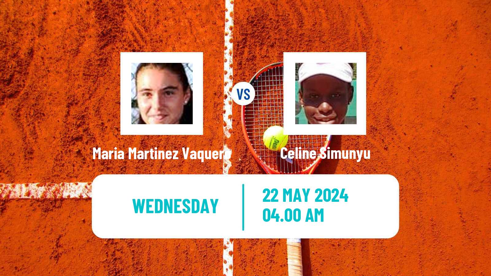 Tennis ITF W15 Estepona Women Maria Martinez Vaquero - Celine Simunyu
